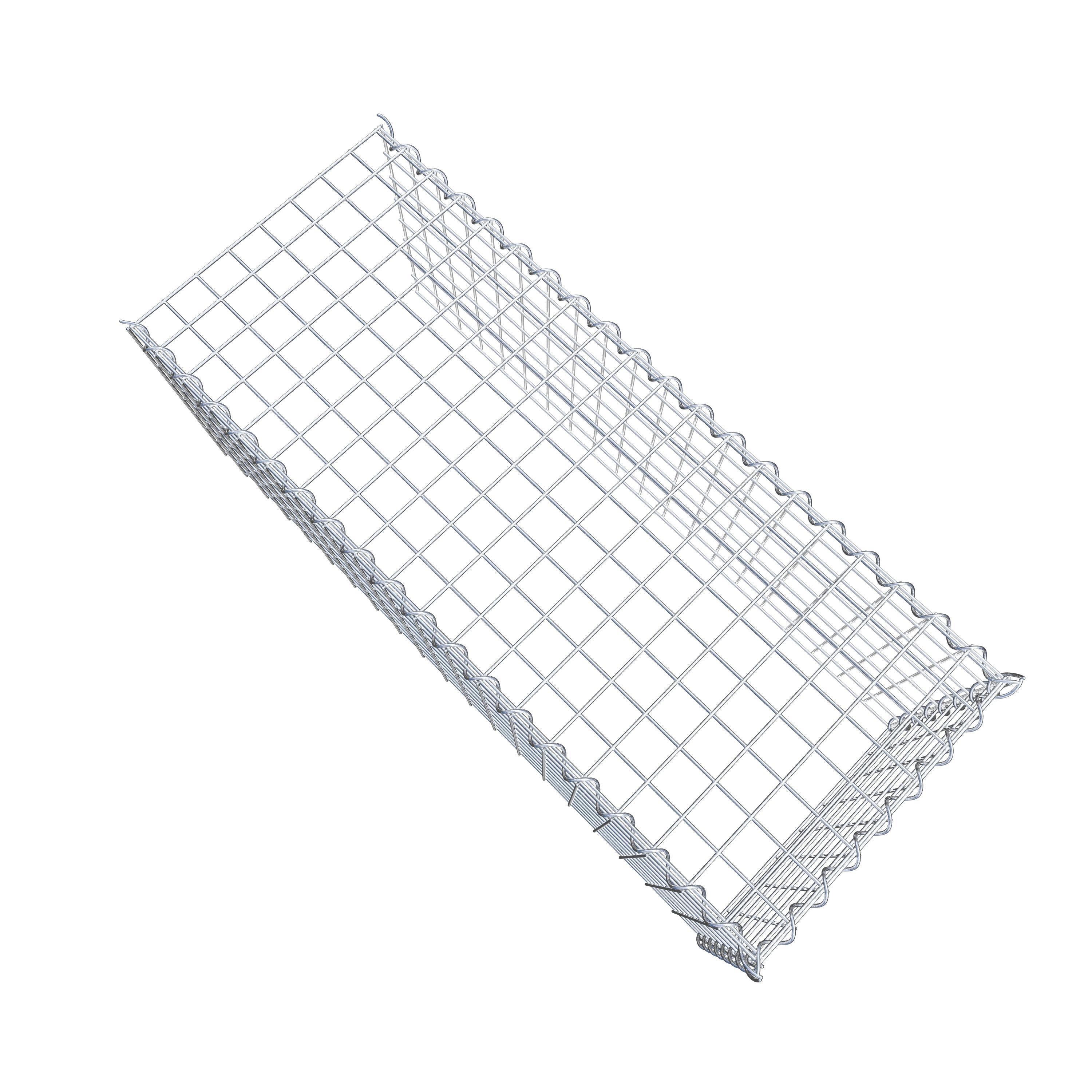 Gabion sur toile type 4 100 cm x 40 cm x 40 cm (L x H x P), maille 5 cm x 5 cm, spirale