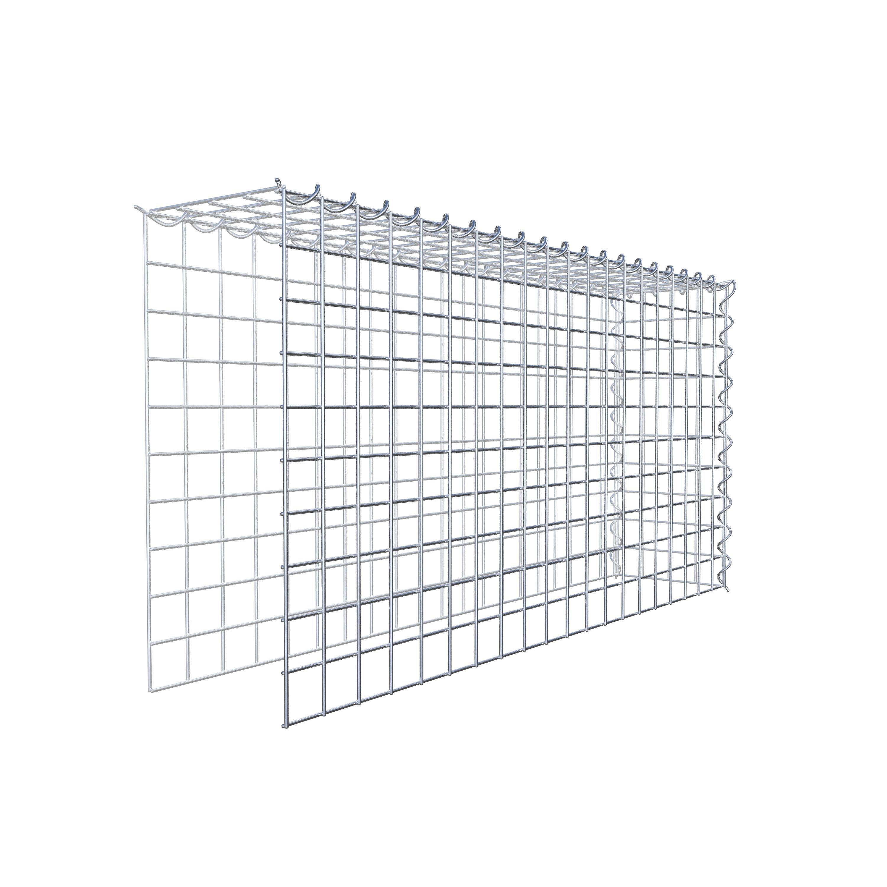 Gabion sur toile type 4 100 cm x 50 cm x 20 cm (L x H x P), maille 5 cm x 5 cm, spirale