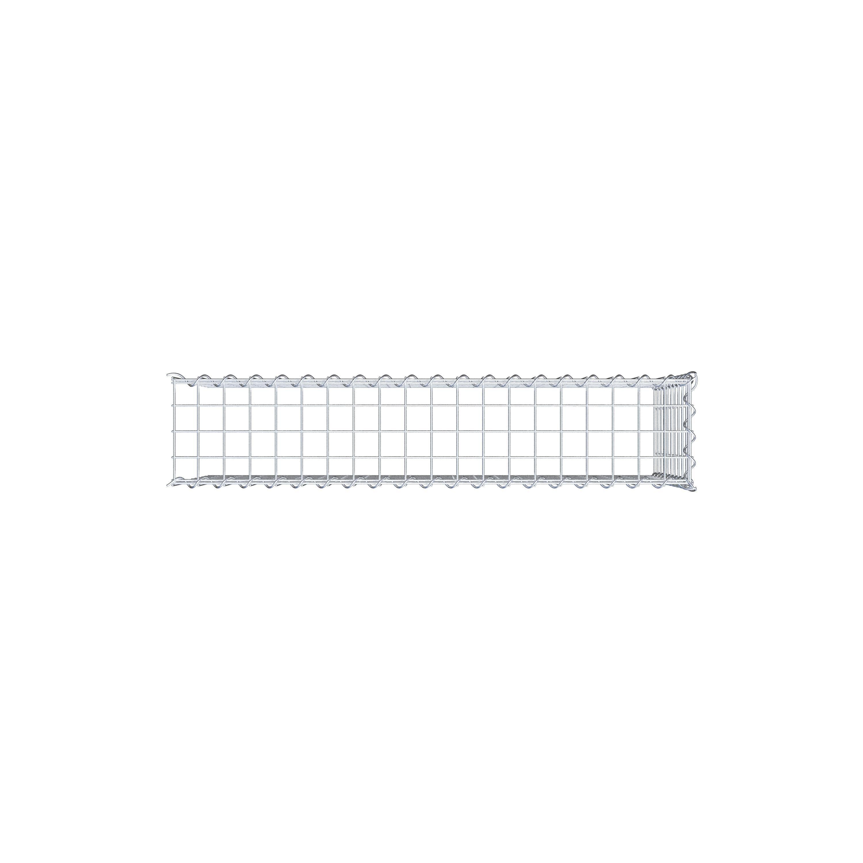 Gabion sur toile type 4 100 cm x 50 cm x 20 cm (L x H x P), maille 5 cm x 5 cm, spirale