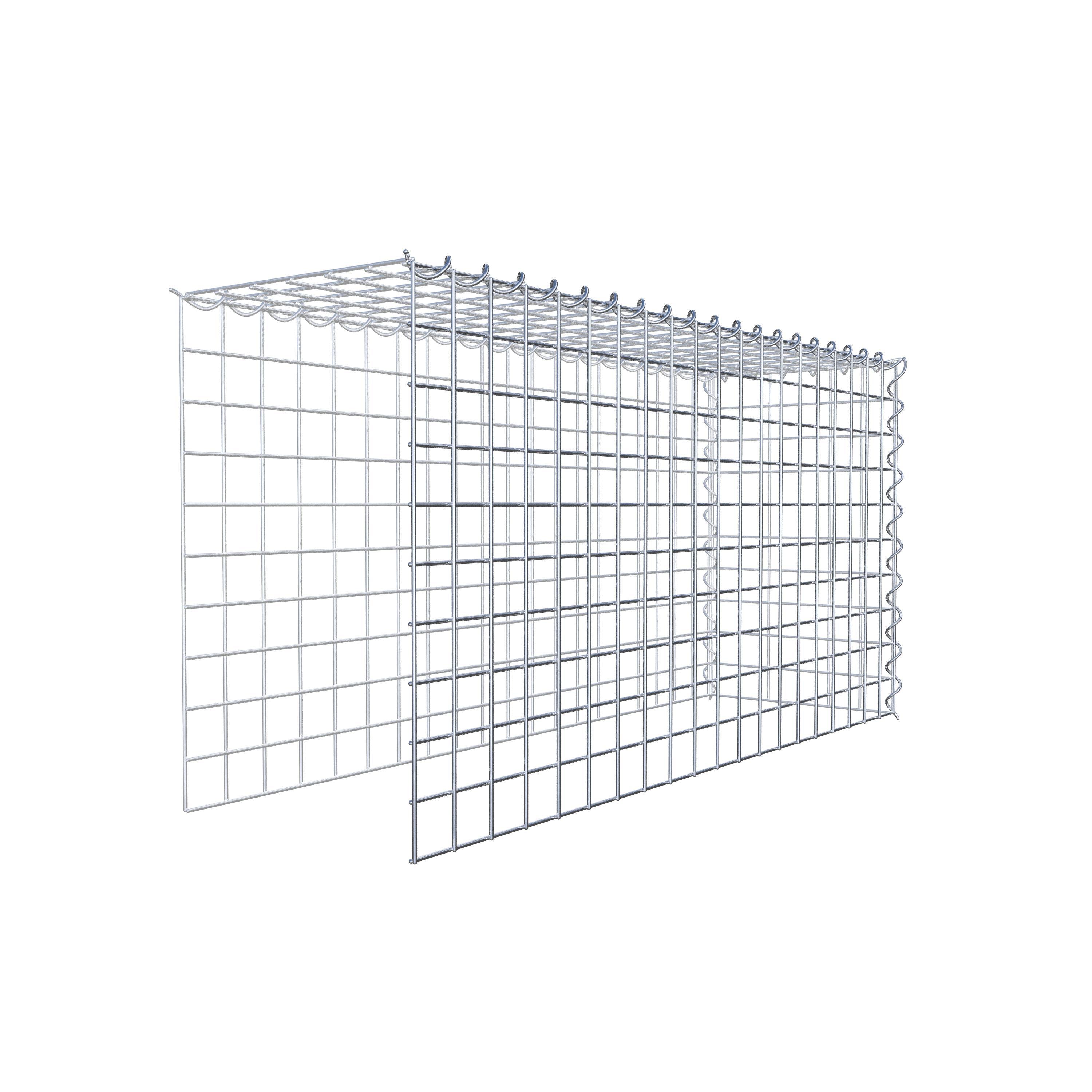 Gabion sur toile type 4 100 cm x 50 cm x 30 cm (L x H x P), maille 5 cm x 5 cm, spirale