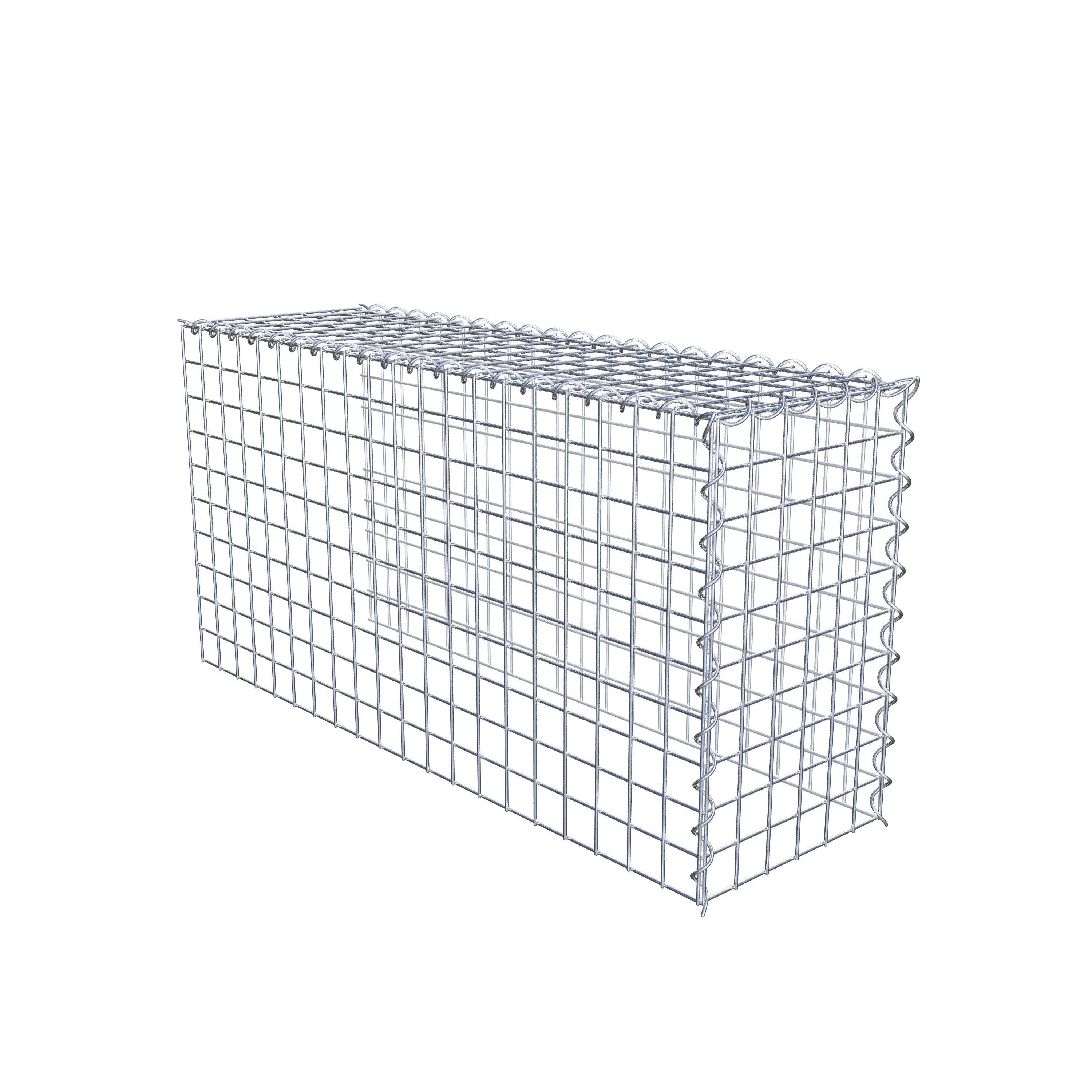 Gabion sur toile type 4 100 cm x 50 cm x 30 cm (L x H x P), maille 5 cm x 5 cm, spirale