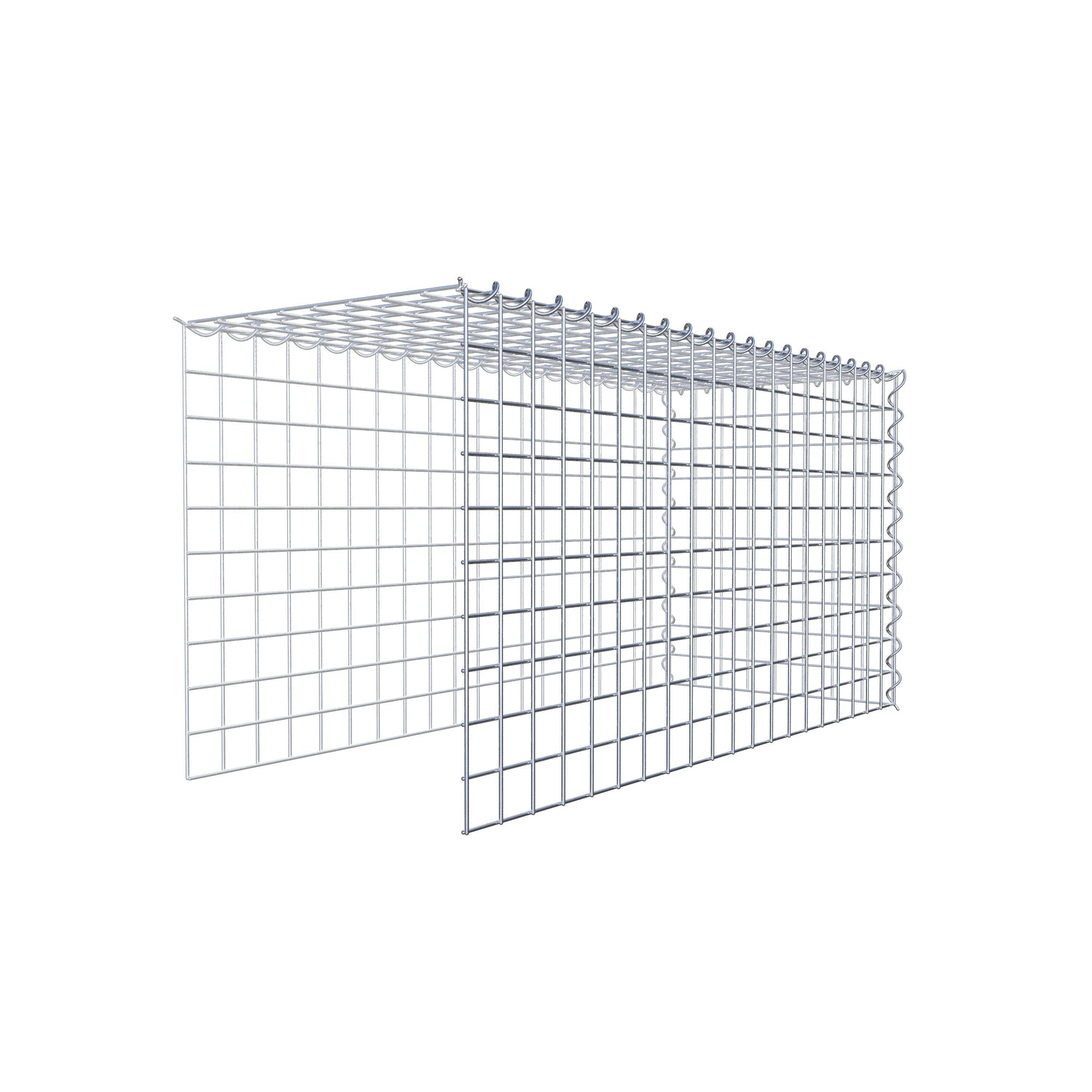 Gabion sur toile type 4 100 cm x 50 cm x 40 cm (L x H x P), maille 5 cm x 5 cm, spirale