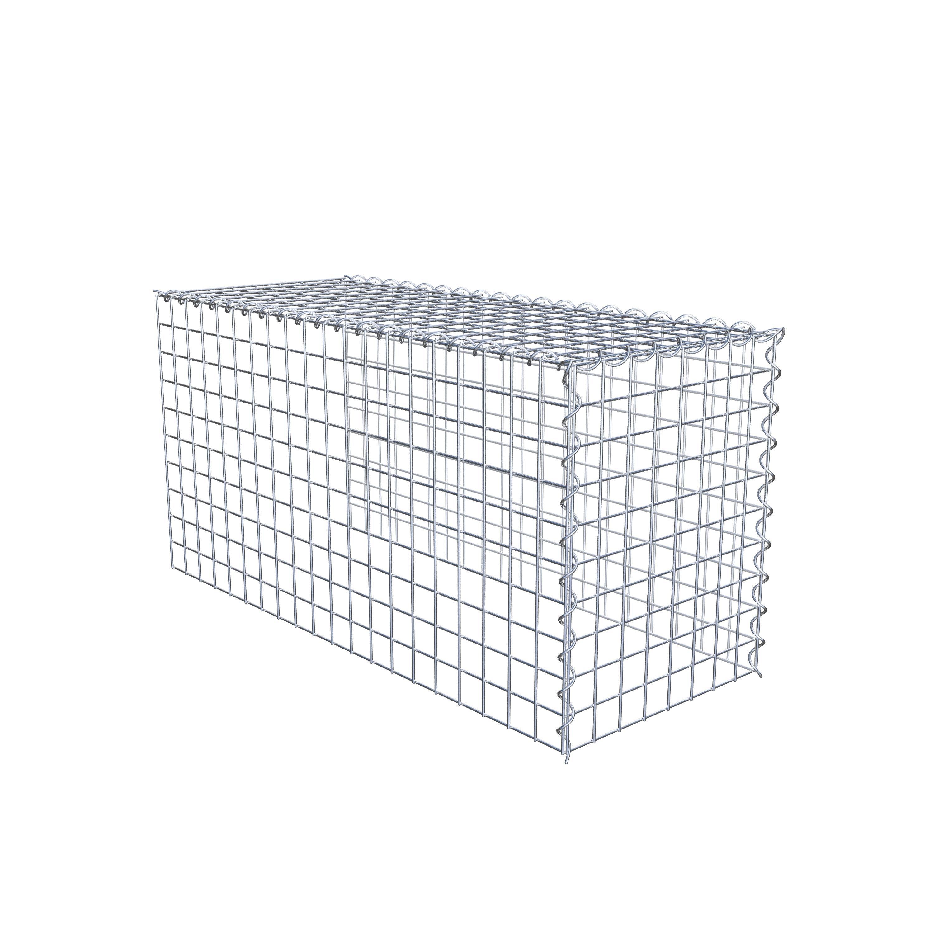 Gabion sur toile type 4 100 cm x 50 cm x 40 cm (L x H x P), maille 5 cm x 5 cm, spirale