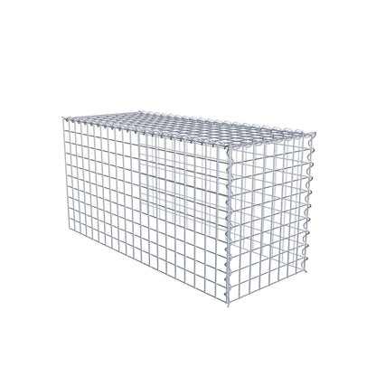 Gabion rapporté type 4 100 cm x 50 cm x 40 cm (L x H x P), mailles 5 cm x 5 cm, spirale