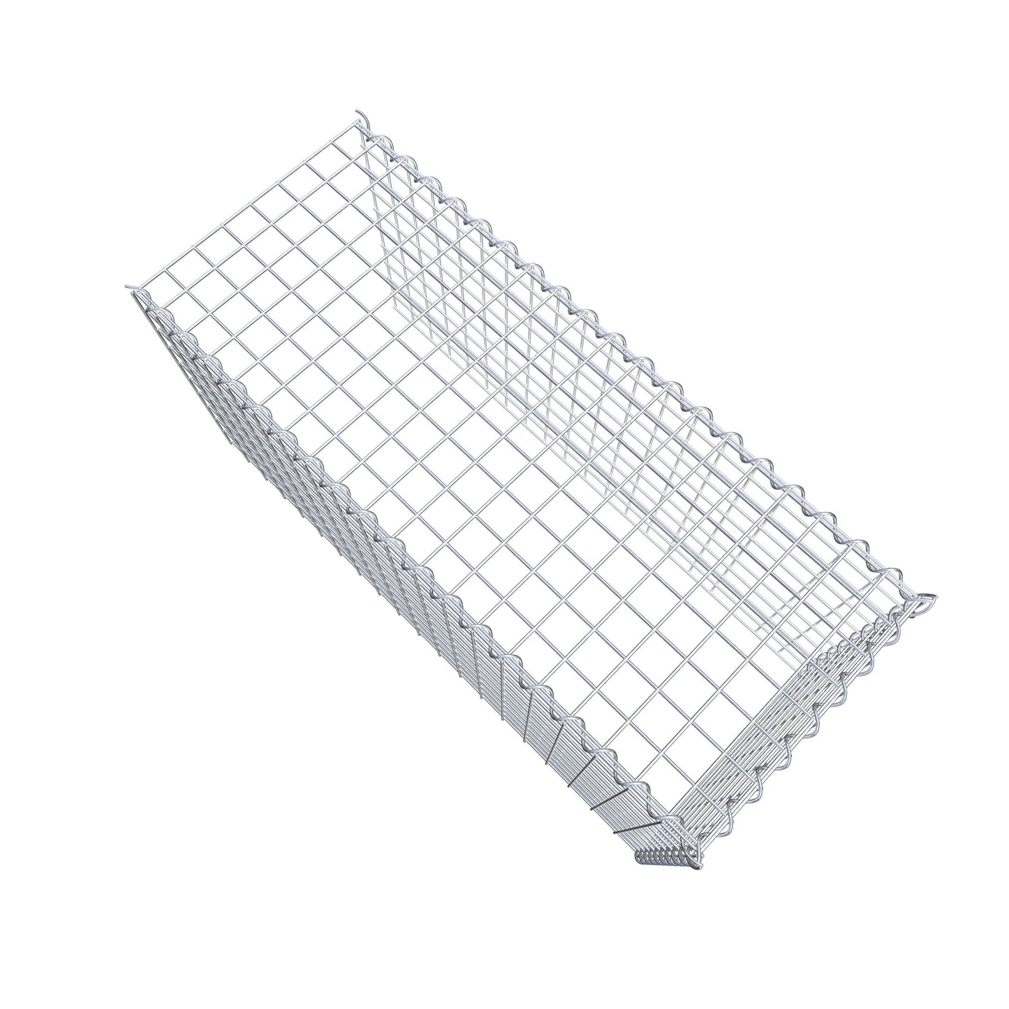 Gabion rapporté type 4 100 cm x 50 cm x 40 cm (L x H x P), mailles 5 cm x 5 cm, spirale