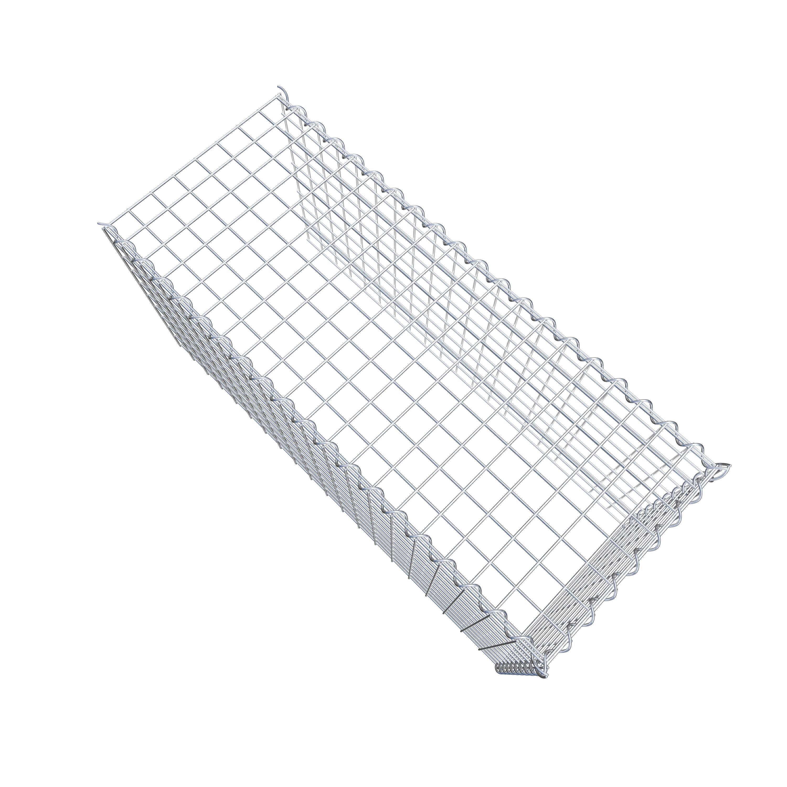 Gabion sur toile type 4 100 cm x 50 cm x 40 cm (L x H x P), maille 5 cm x 5 cm, spirale