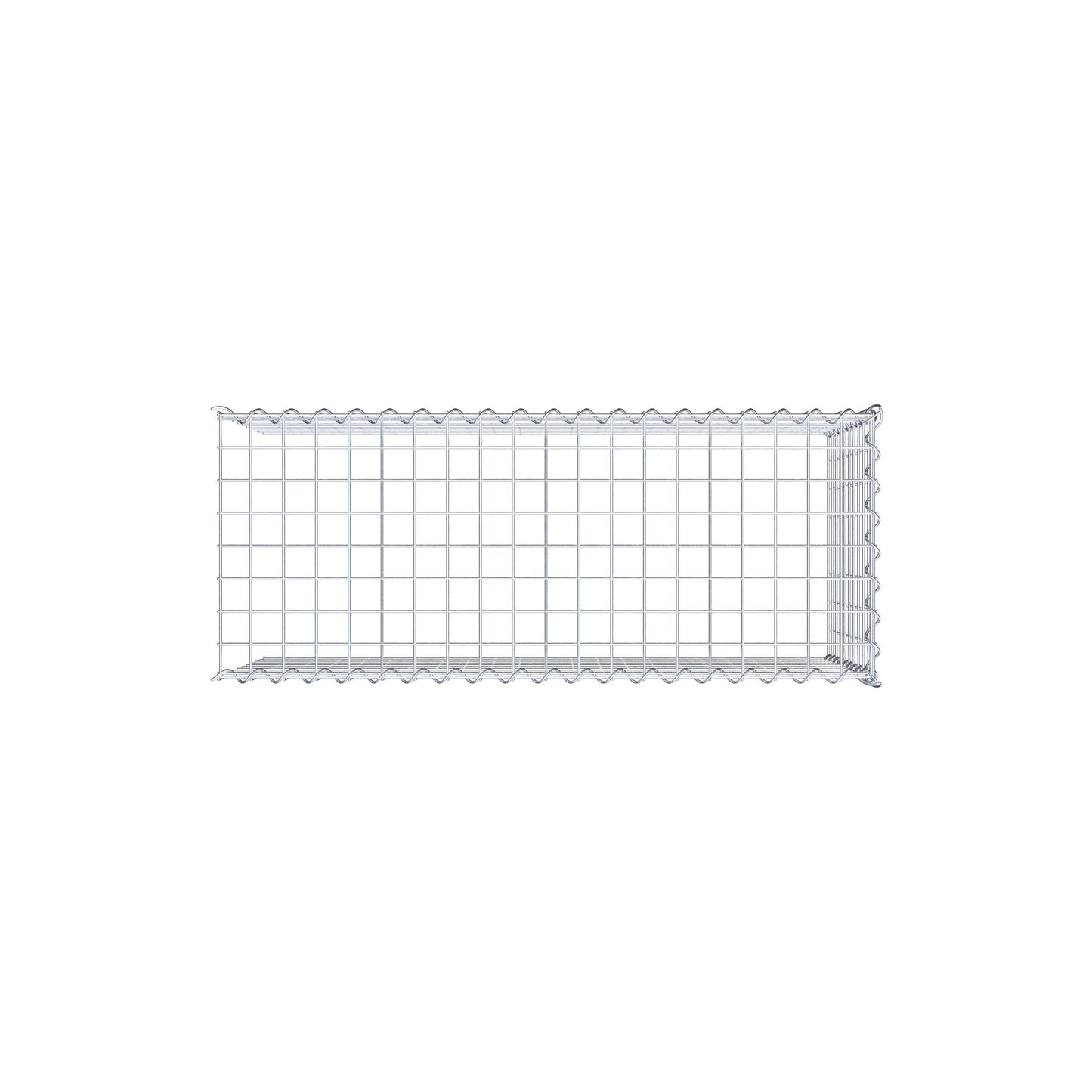 Gabion rapporté type 4 100 cm x 50 cm x 40 cm (L x H x P), mailles 5 cm x 5 cm, spirale