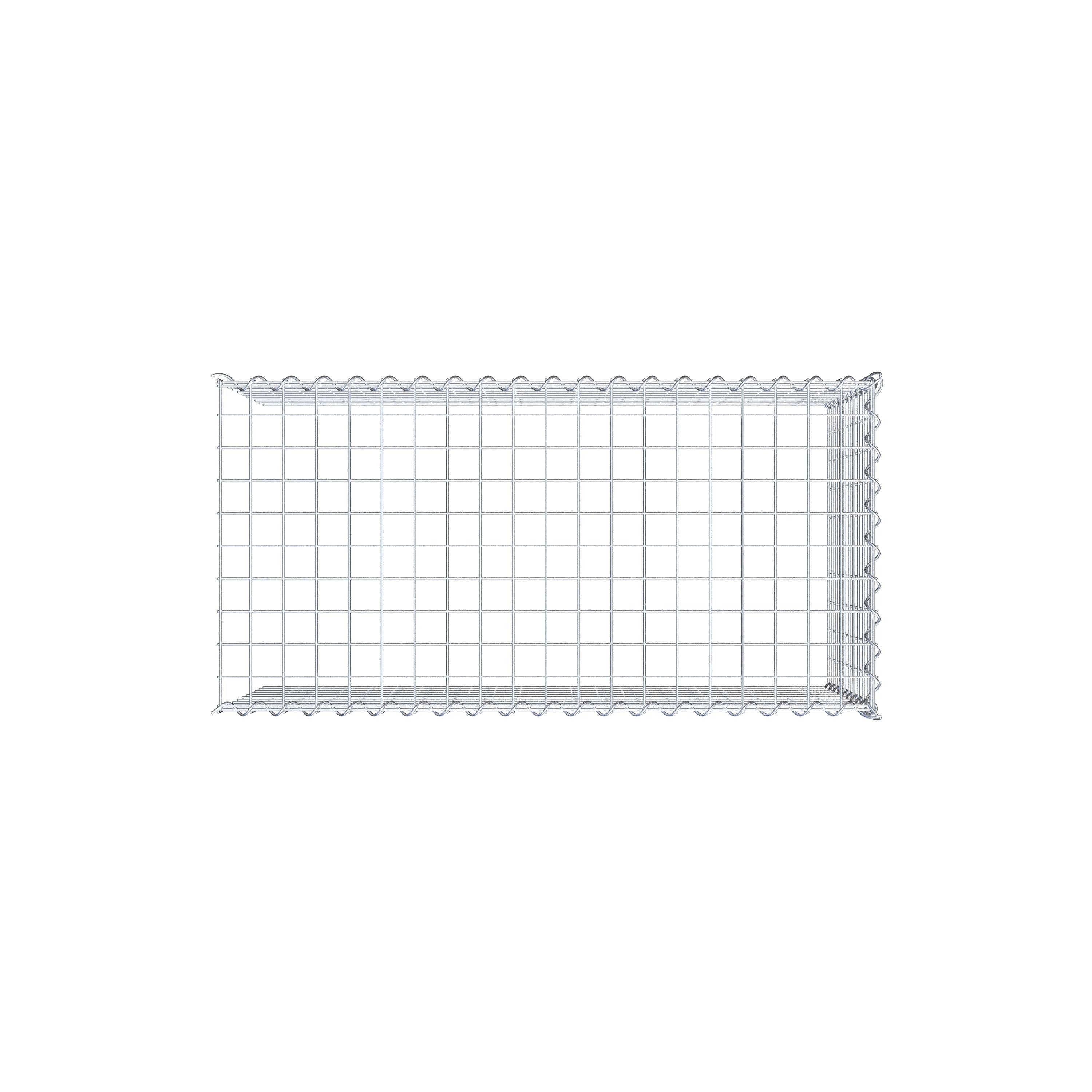 Gabion sur toile type 4 100 cm x 50 cm x 50 cm (L x H x P), maille 5 cm x 5 cm, spirale