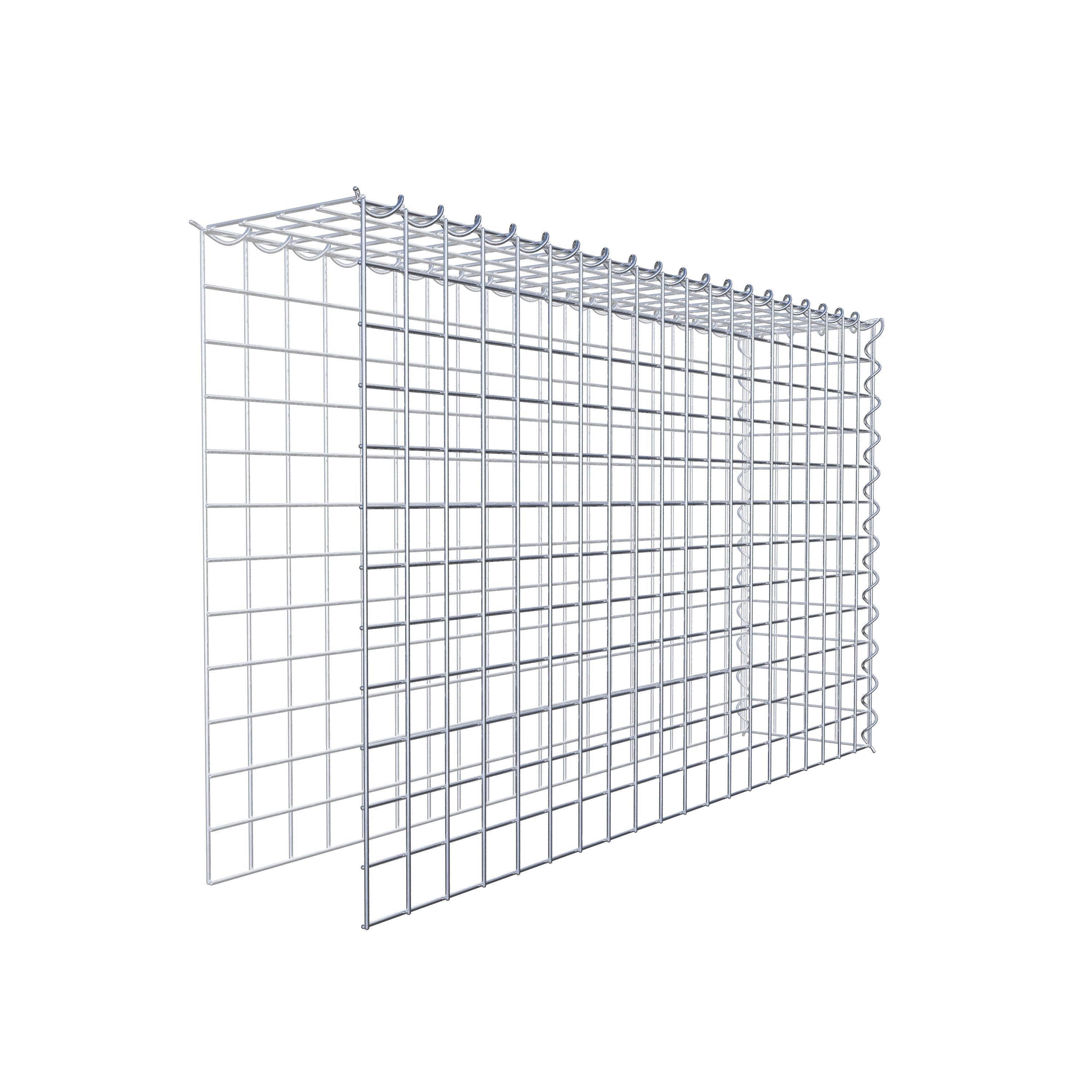 Gabion sur toile type 4 100 cm x 60 cm x 20 cm (L x H x P), maille 5 cm x 5 cm, spirale