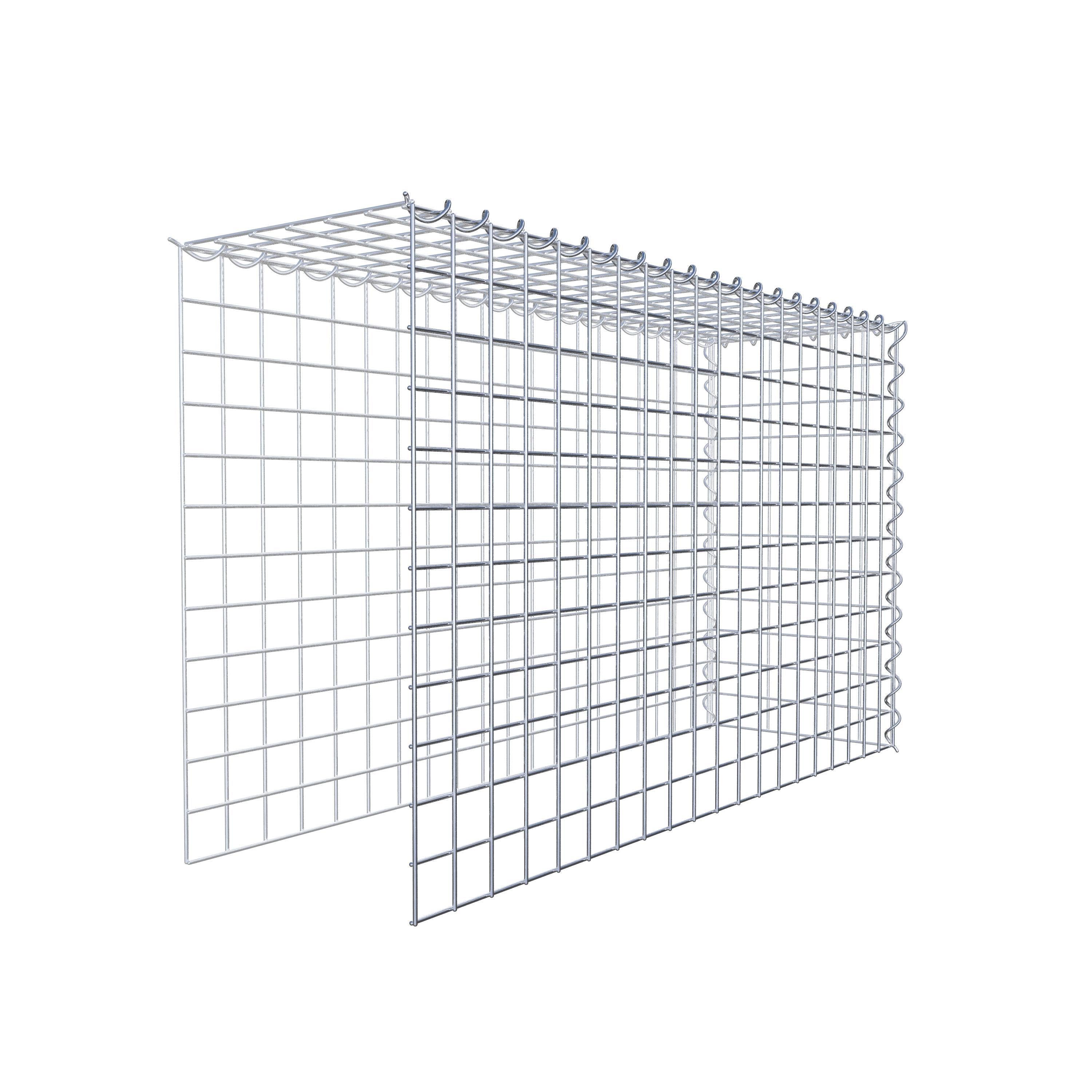 Gabion sur toile type 4 100 cm x 60 cm x 30 cm (L x H x P), maille 5 cm x 5 cm, spirale