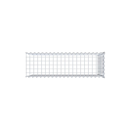 Aangegroeide schanskorf type 4 100 cm x 60 cm x 30 cm (L x H x D), maaswijdte 5 cm x 5 cm, spiraal