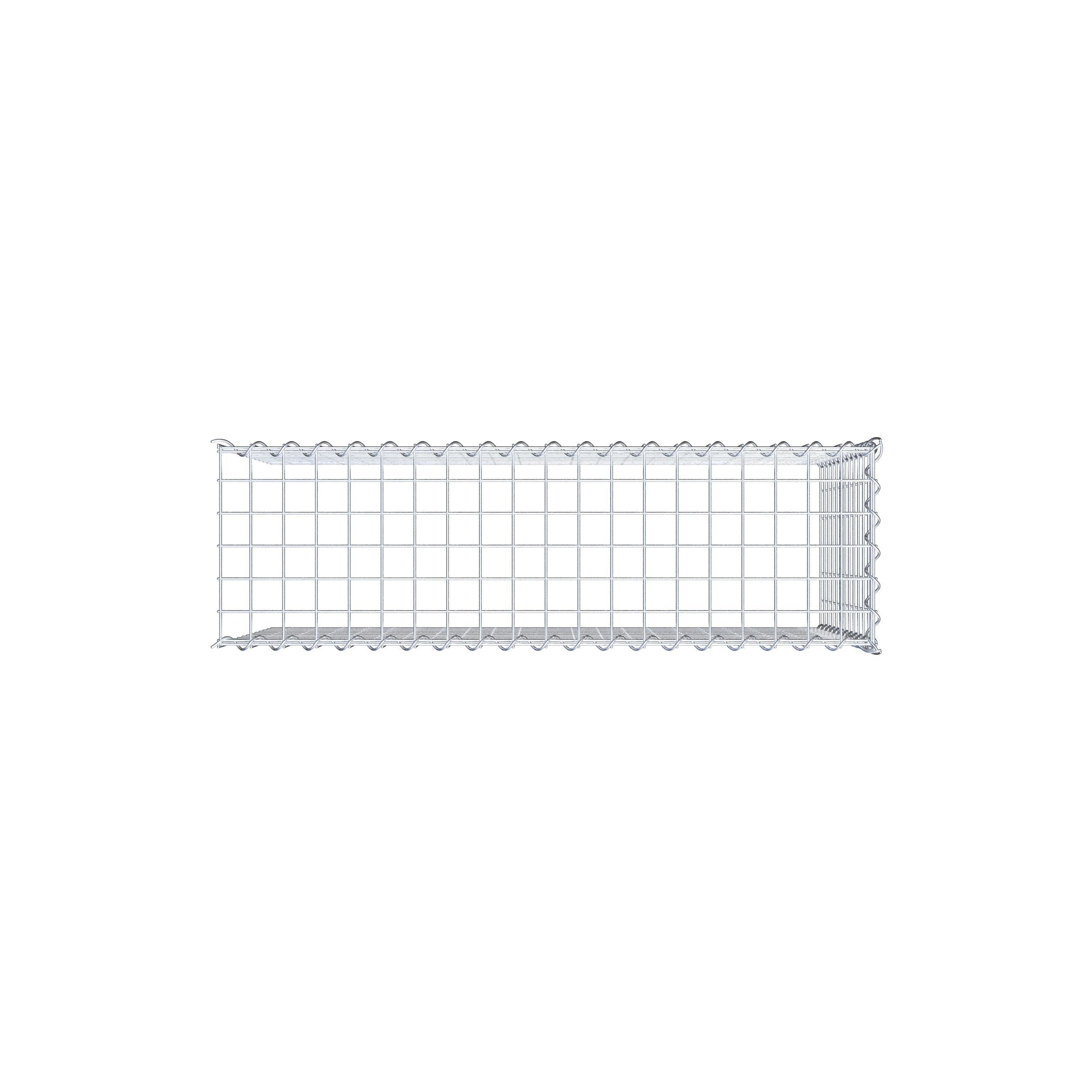 Gabion sur toile type 4 100 cm x 60 cm x 30 cm (L x H x P), maille 5 cm x 5 cm, spirale