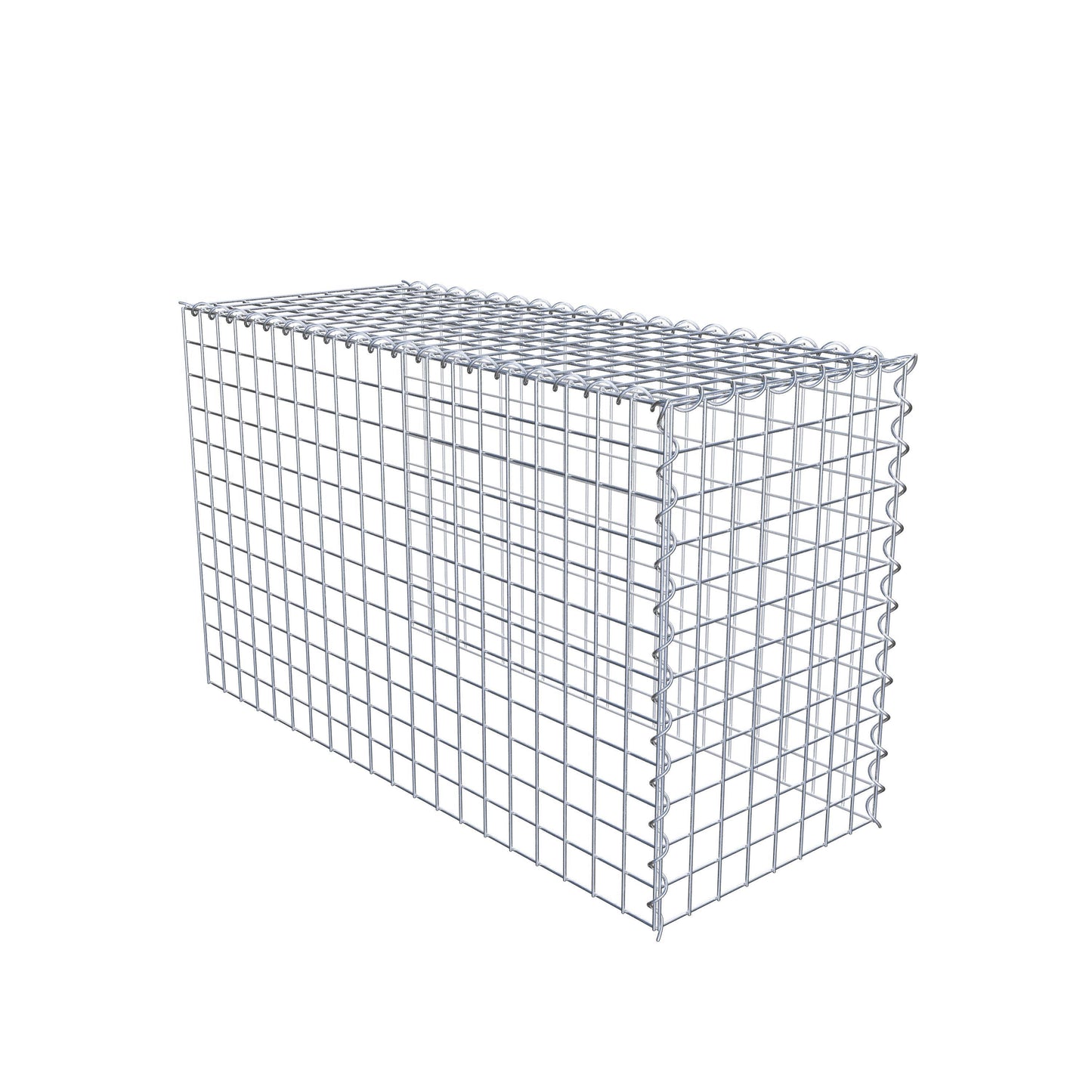 Gabion rapporté type 4 100 cm x 60 cm x 40 cm (L x H x P), mailles 5 cm x 5 cm, spirale