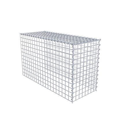 Gabion rapporté type 4 100 cm x 60 cm x 40 cm (L x H x P), mailles 5 cm x 5 cm, spirale