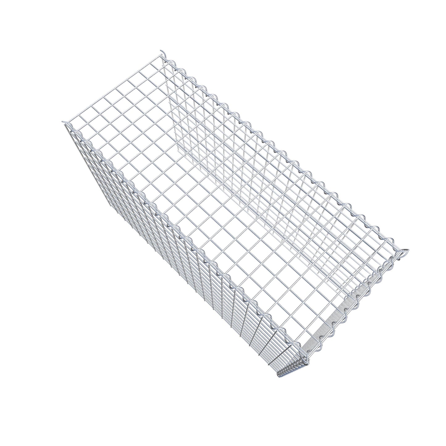 Gabion rapporté type 4 100 cm x 60 cm x 40 cm (L x H x P), mailles 5 cm x 5 cm, spirale