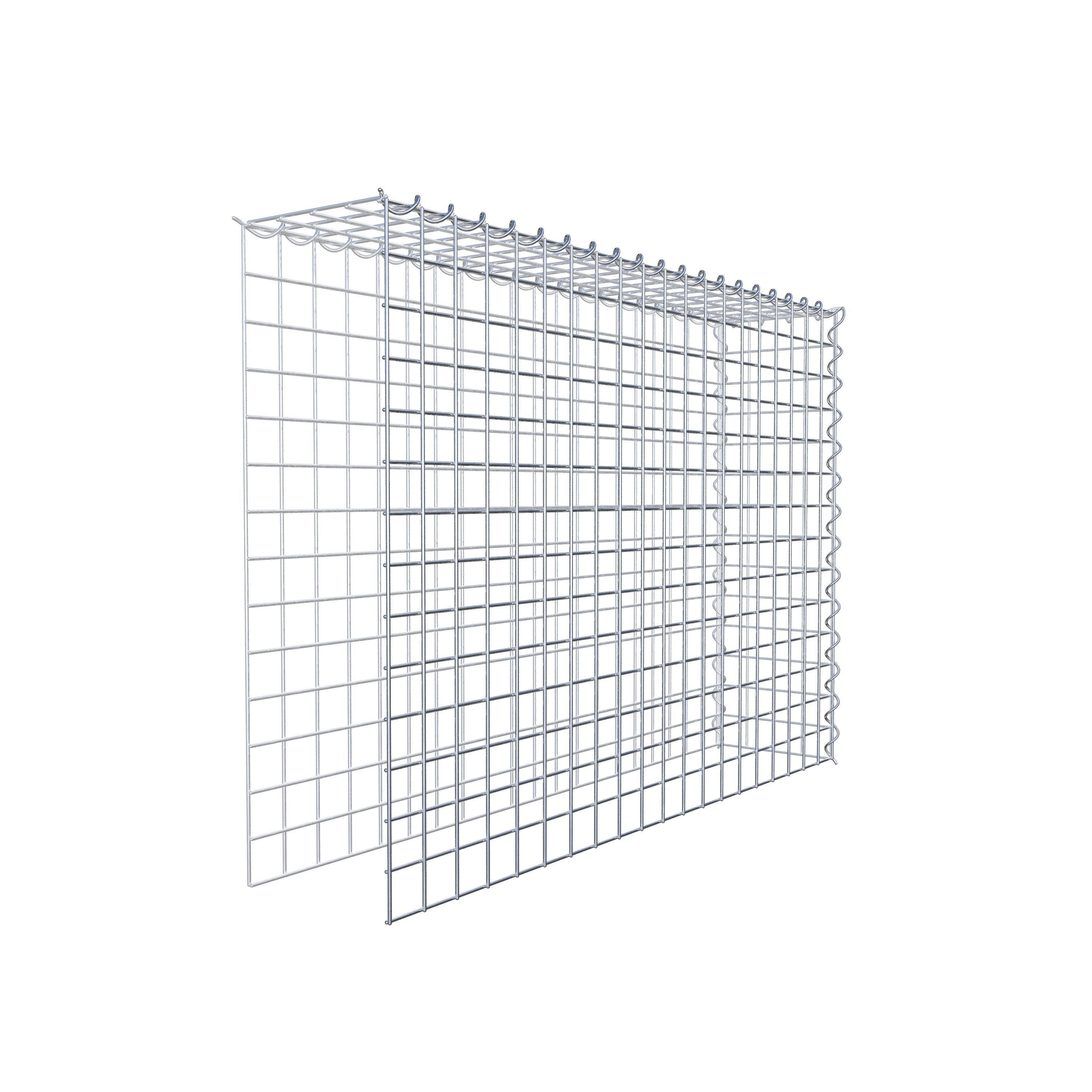 Gabion sur toile type 4 100 cm x 70 cm x 20 cm (L x H x P), maille 5 cm x 5 cm, spirale