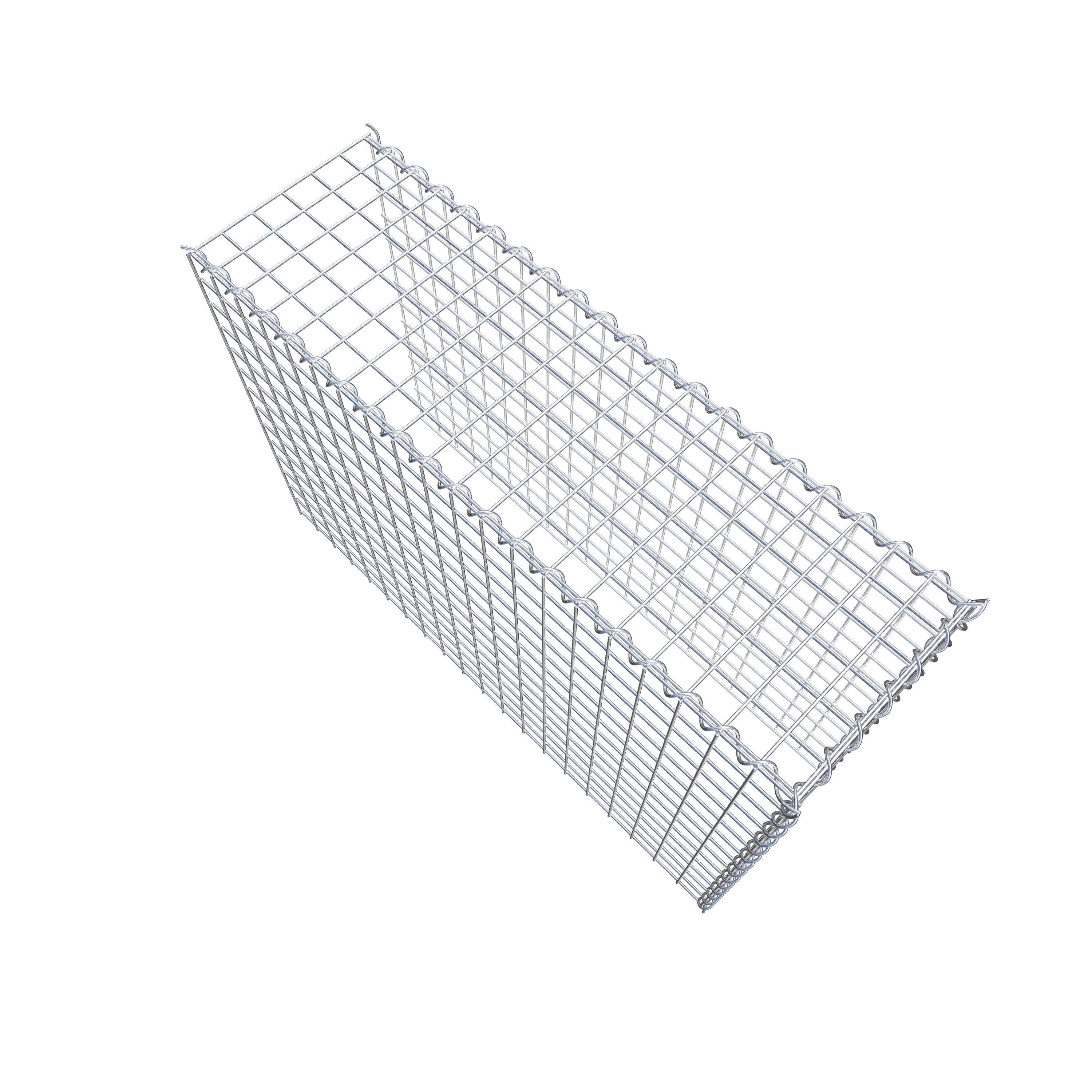 Gabion sur toile type 4 100 cm x 70 cm x 30 cm (L x H x P), maille 5 cm x 5 cm, spirale