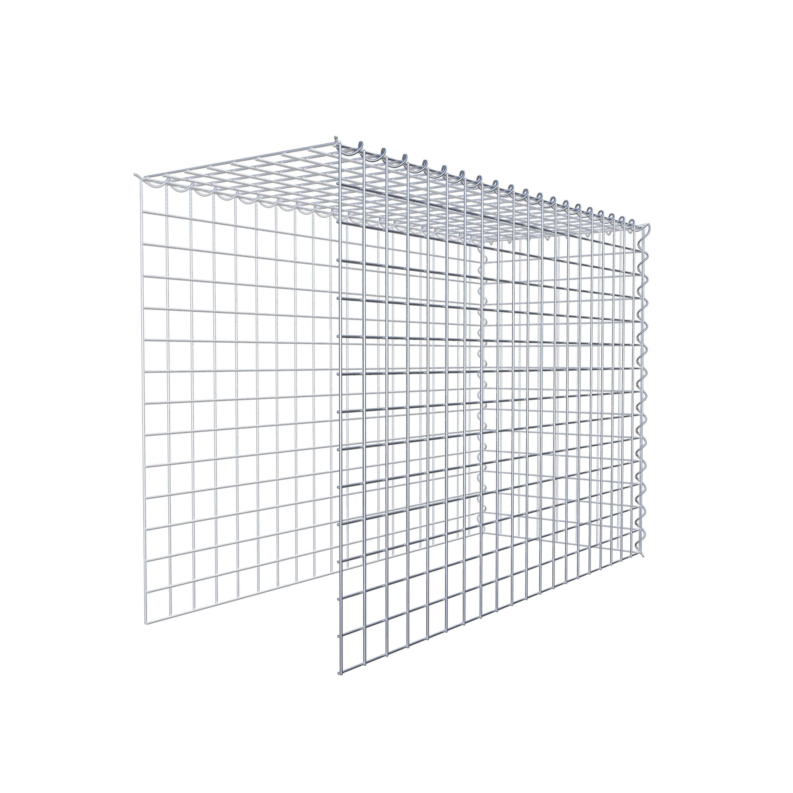 Gabion sur toile type 4 100 cm x 70 cm x 40 cm (L x H x P), maille 5 cm x 5 cm, spirale