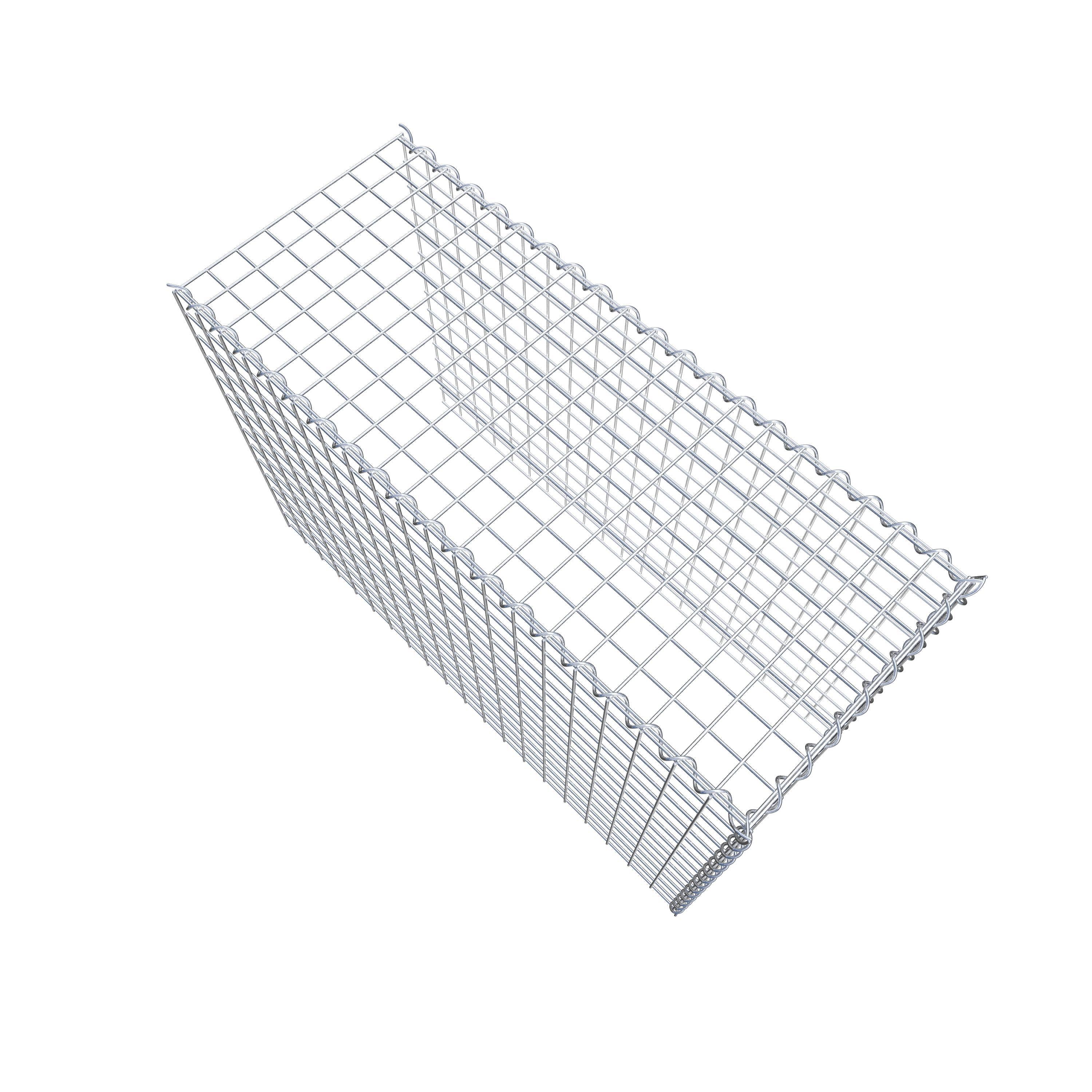 Gabion sur toile type 4 100 cm x 70 cm x 40 cm (L x H x P), maille 5 cm x 5 cm, spirale