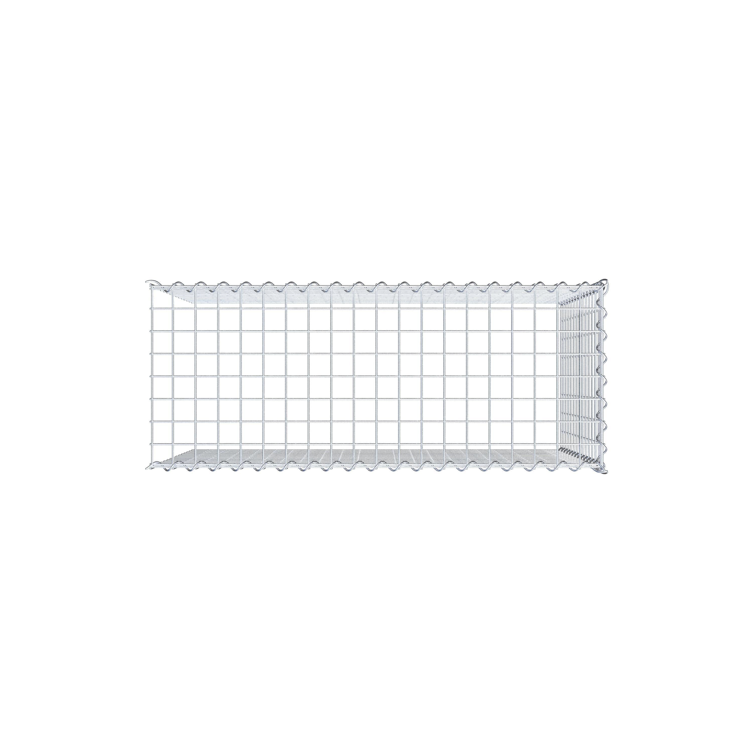 Gabion sur toile type 4 100 cm x 70 cm x 40 cm (L x H x P), maille 5 cm x 5 cm, spirale