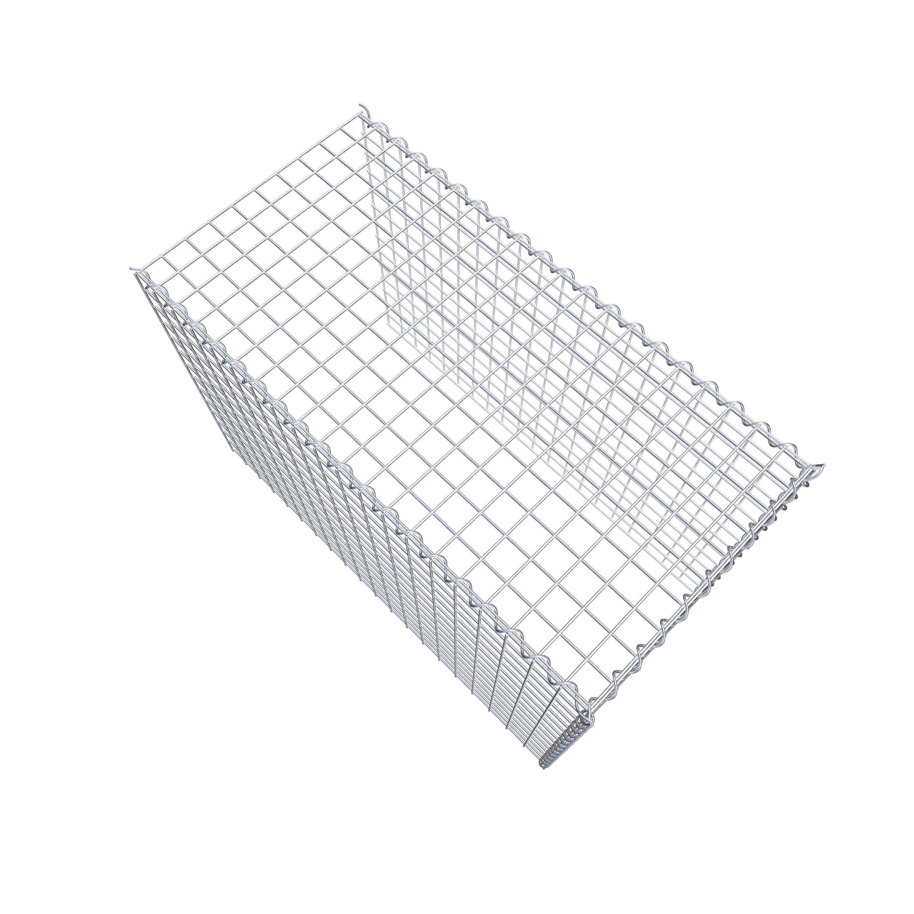 Gabion sur toile type 4 100 cm x 70 cm x 50 cm (L x H x P), maille 5 cm x 5 cm, spirale