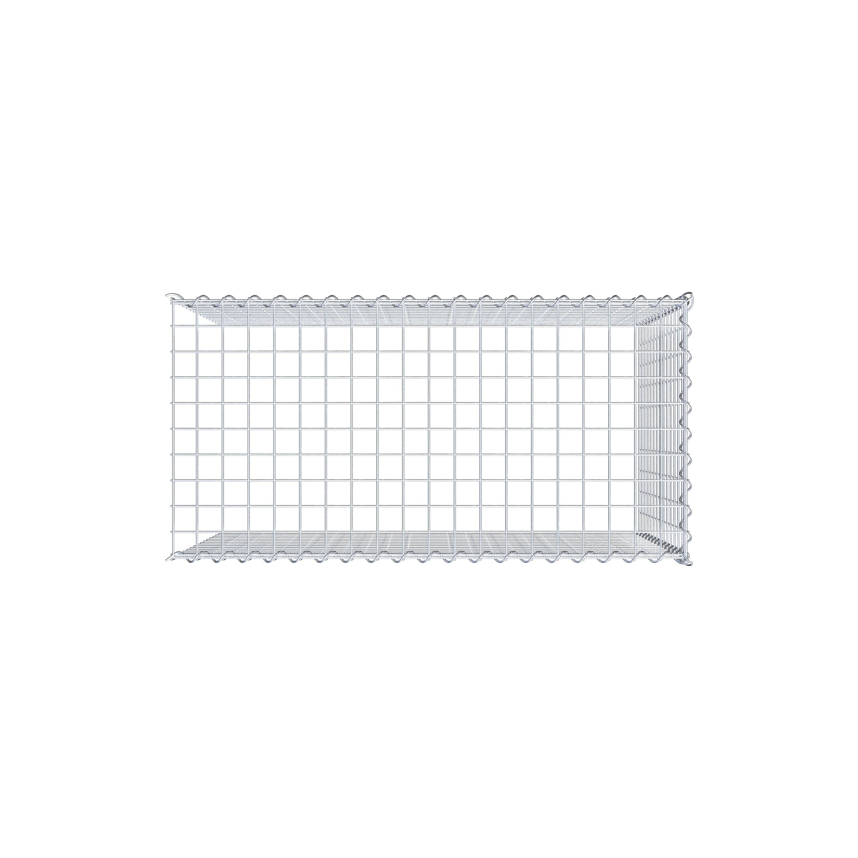 Gabion sur toile type 4 100 cm x 70 cm x 50 cm (L x H x P), maille 5 cm x 5 cm, spirale