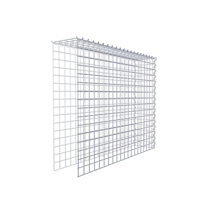 Gabion rapporté type 4 100 cm x 80 cm x 20 cm (L x H x P), mailles 5 cm x 5 cm, spirale