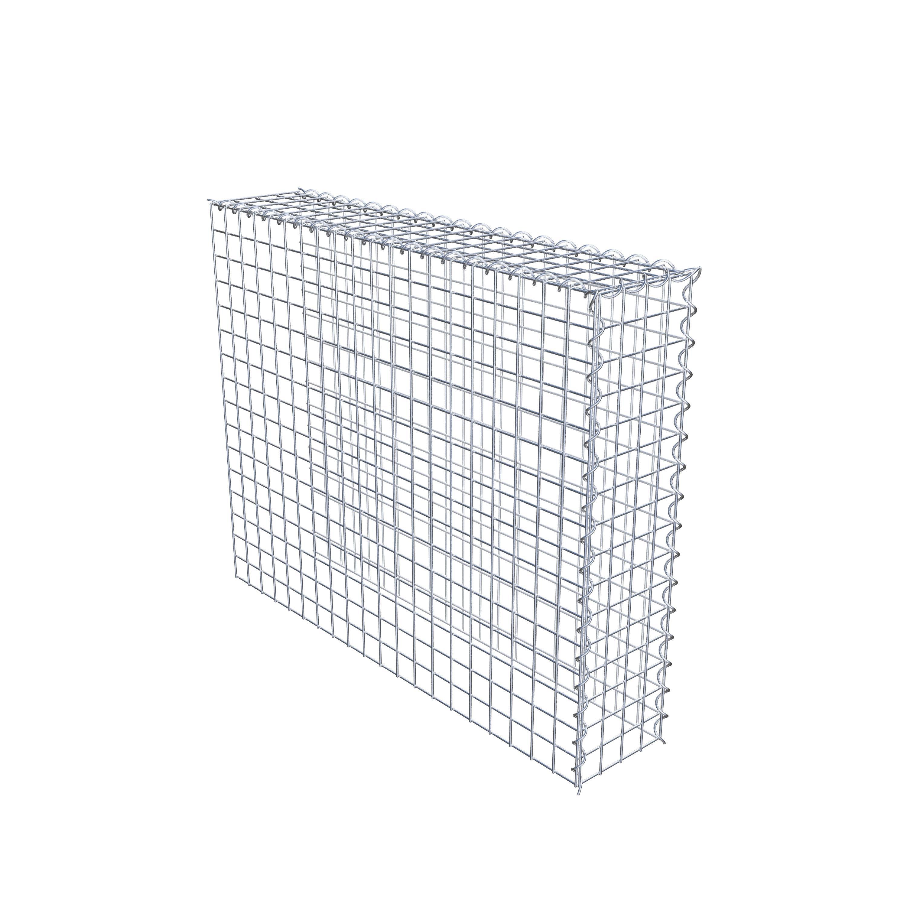 Gabion sur toile type 4 100 cm x 80 cm x 20 cm (L x H x P), maille 5 cm x 5 cm, spirale