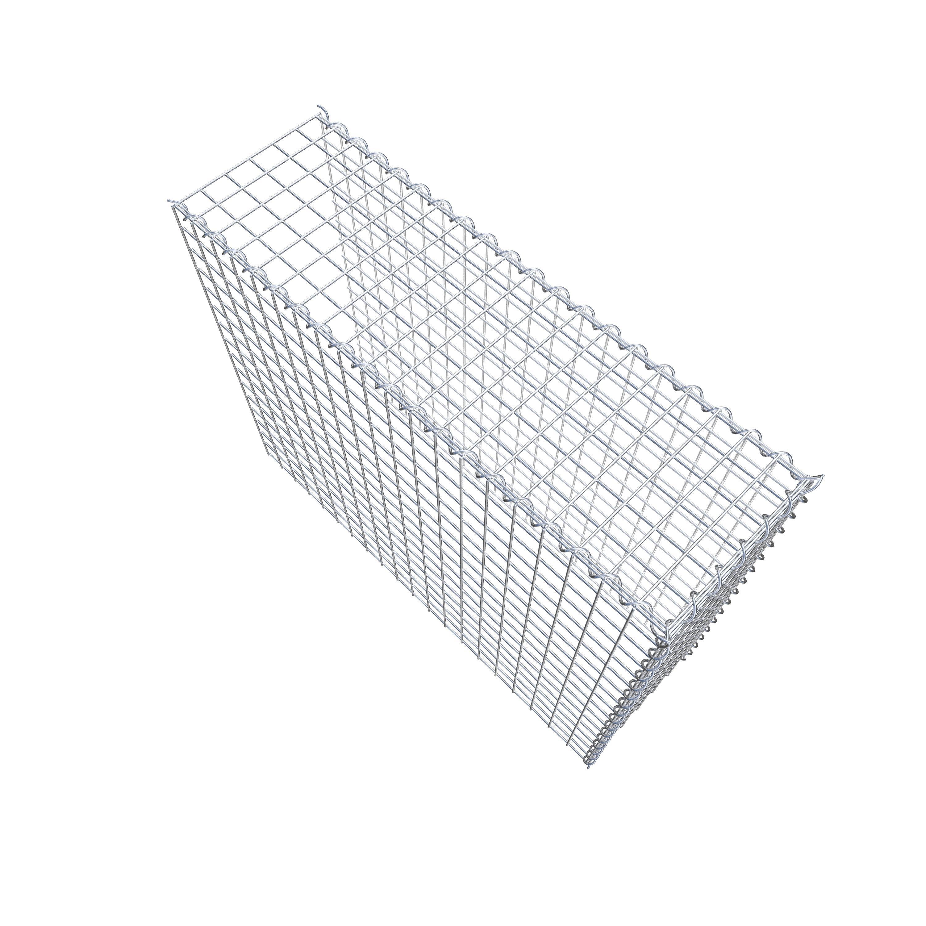 Gabion sur toile type 4 100 cm x 80 cm x 30 cm (L x H x P), maille 5 cm x 5 cm, spirale