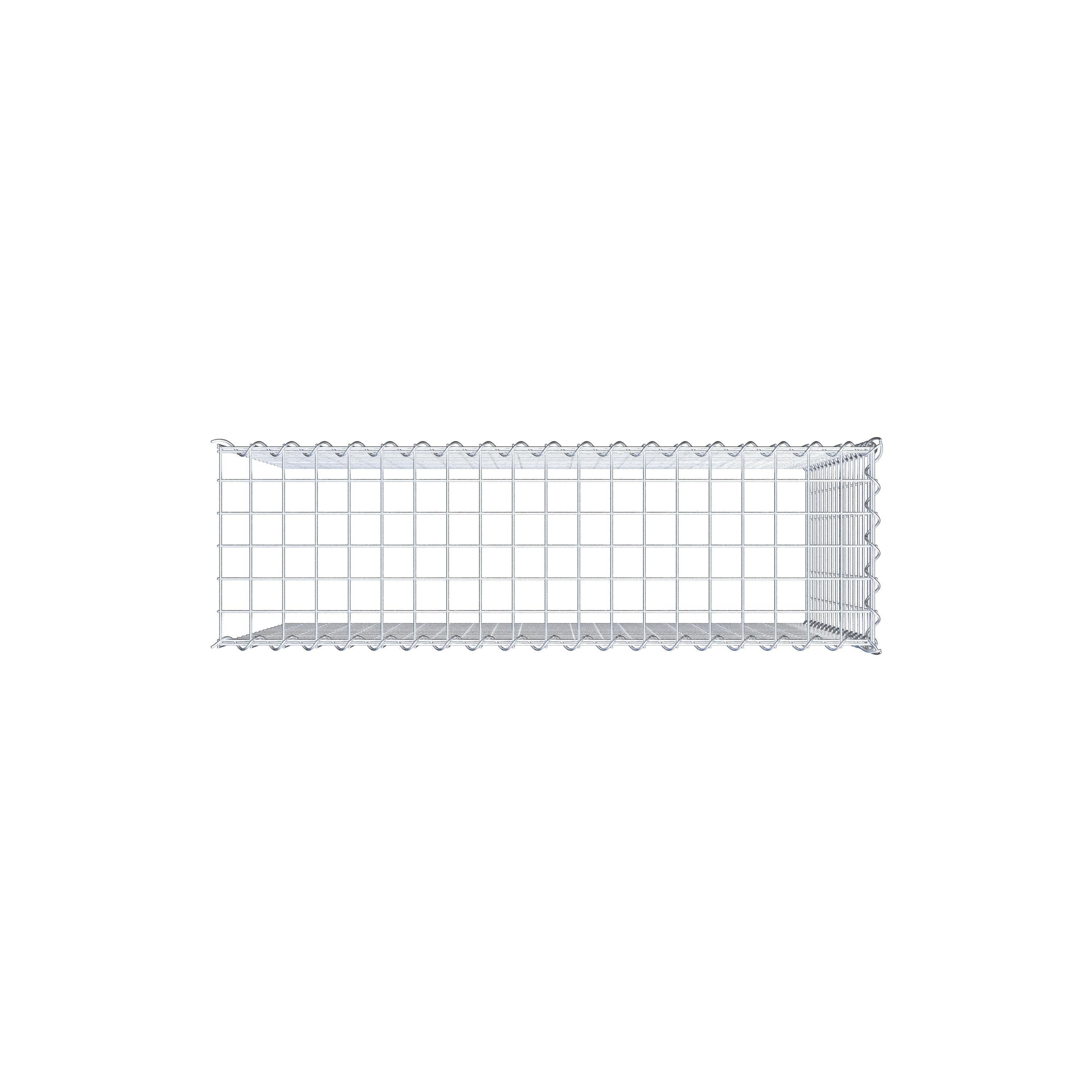 Gabion sur toile type 4 100 cm x 80 cm x 30 cm (L x H x P), maille 5 cm x 5 cm, spirale