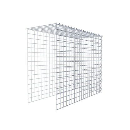Opvokset gabion type 4 100 cm x 80 cm x 40 cm (L x H x D), maskestørrelse 5 cm x 5 cm, spiral
