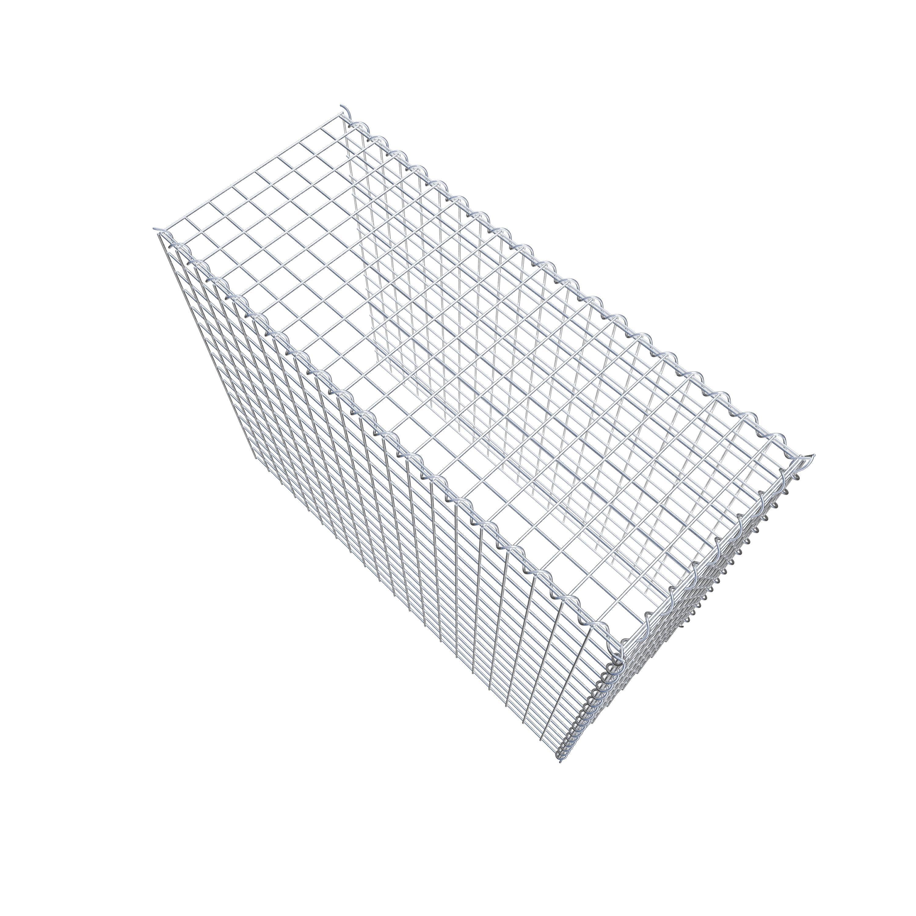 Gabion sur toile type 4 100 cm x 80 cm x 40 cm (L x H x P), maille 5 cm x 5 cm, spirale