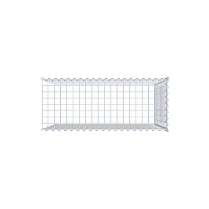 Opvokset gabion type 4 100 cm x 80 cm x 40 cm (L x H x D), maskestørrelse 5 cm x 5 cm, spiral