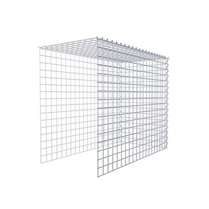 Gabion rapporté type 4 100 cm x 80 cm x 50 cm (L x H x P), mailles 5 cm x 5 cm, spirale