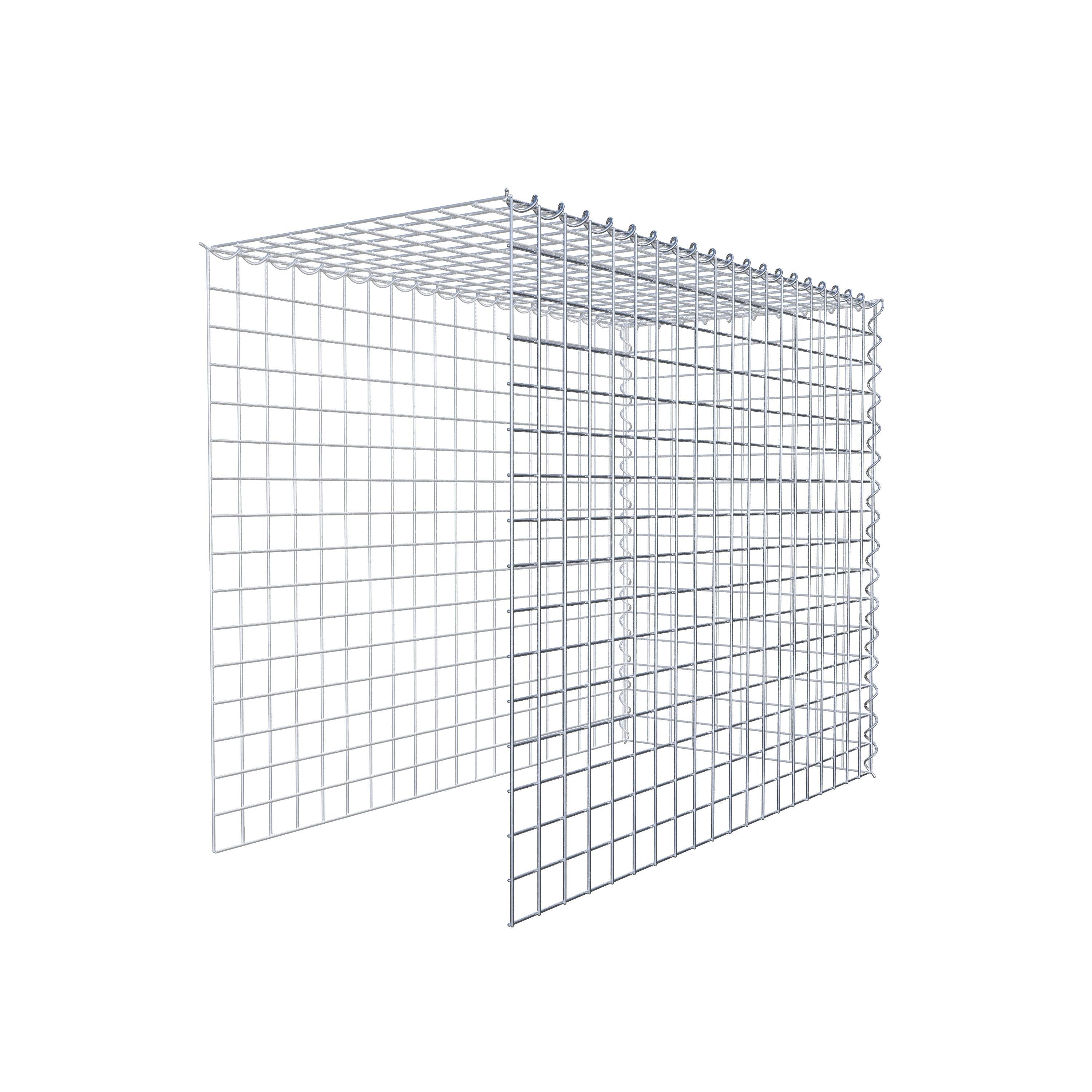 Gabion sur toile type 4 100 cm x 80 cm x 50 cm (L x H x P), maille 5 cm x 5 cm, spirale