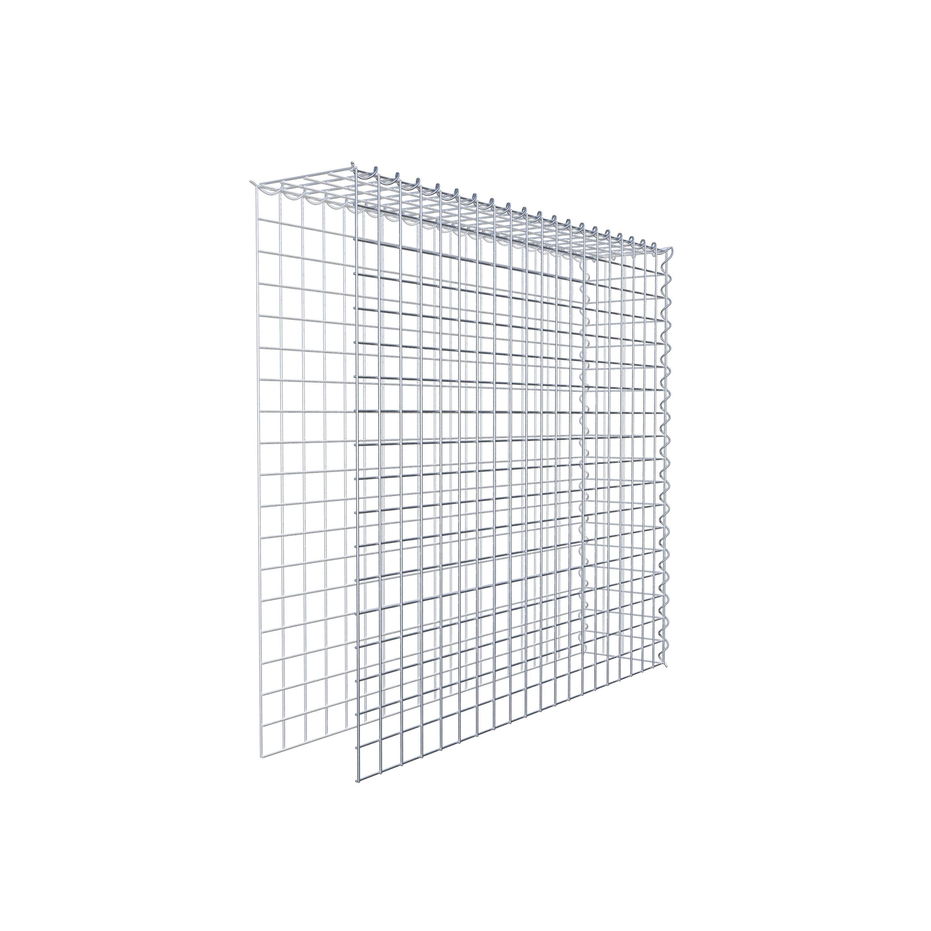 Gabion sur toile type 4 100 cm x 90 cm x 20 cm (L x H x P), maille 5 cm x 5 cm, spirale