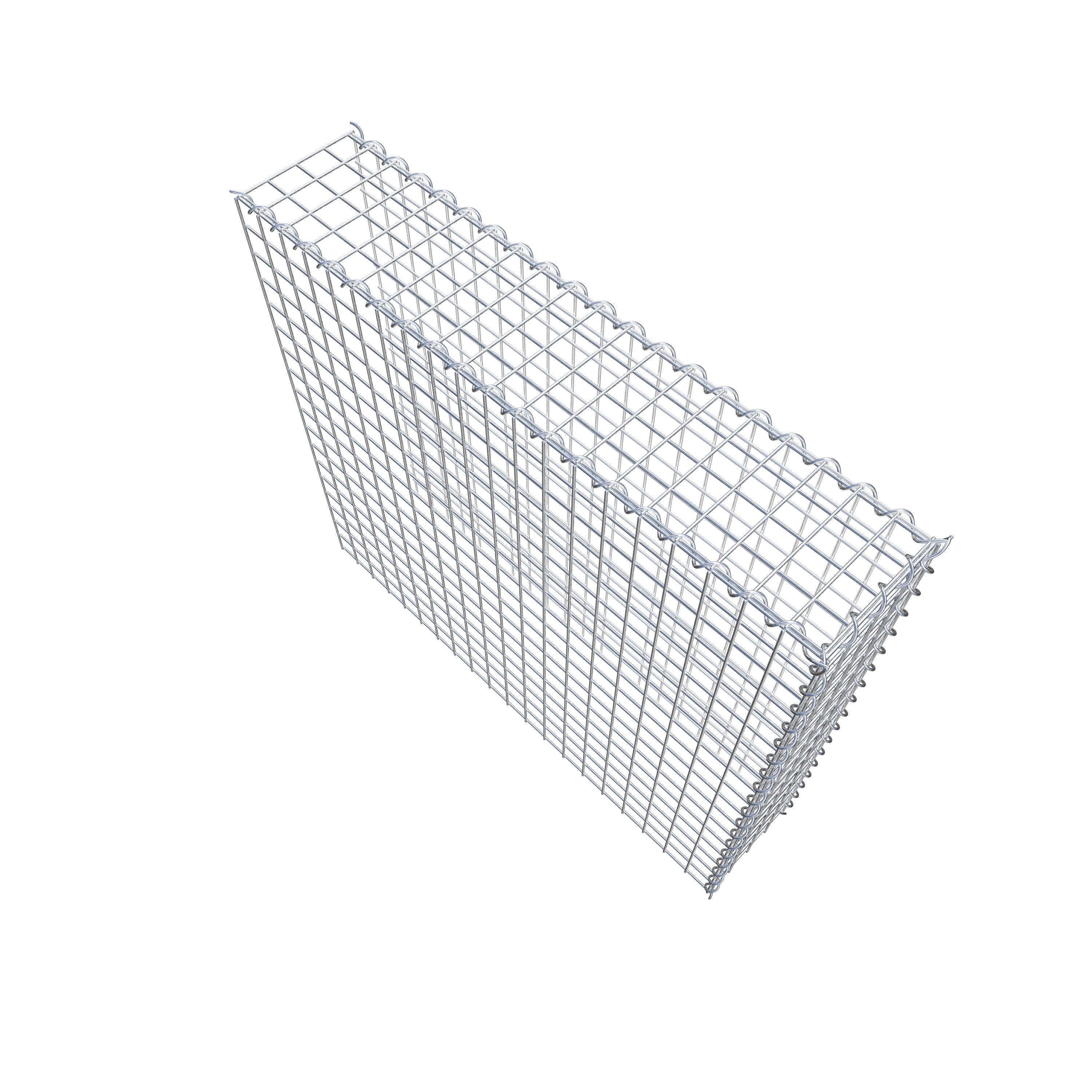 Gabion sur toile type 4 100 cm x 90 cm x 20 cm (L x H x P), maille 5 cm x 5 cm, spirale