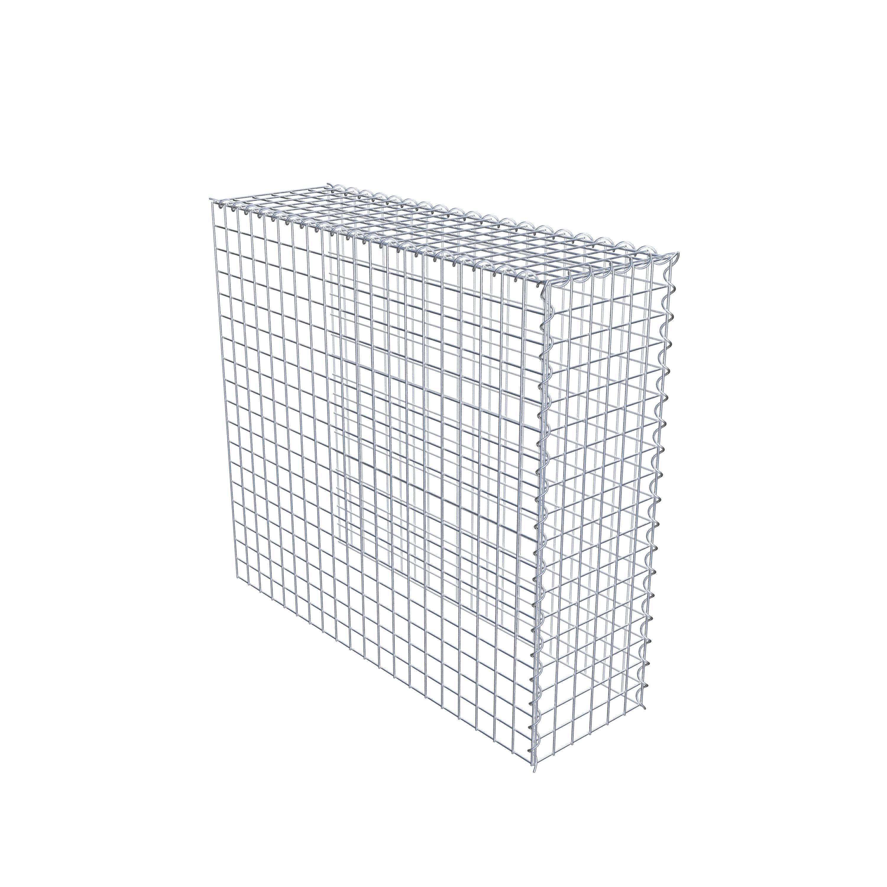 Gabion sur toile type 4 100 cm x 90 cm x 30 cm (L x H x P), maille 5 cm x 5 cm, spirale