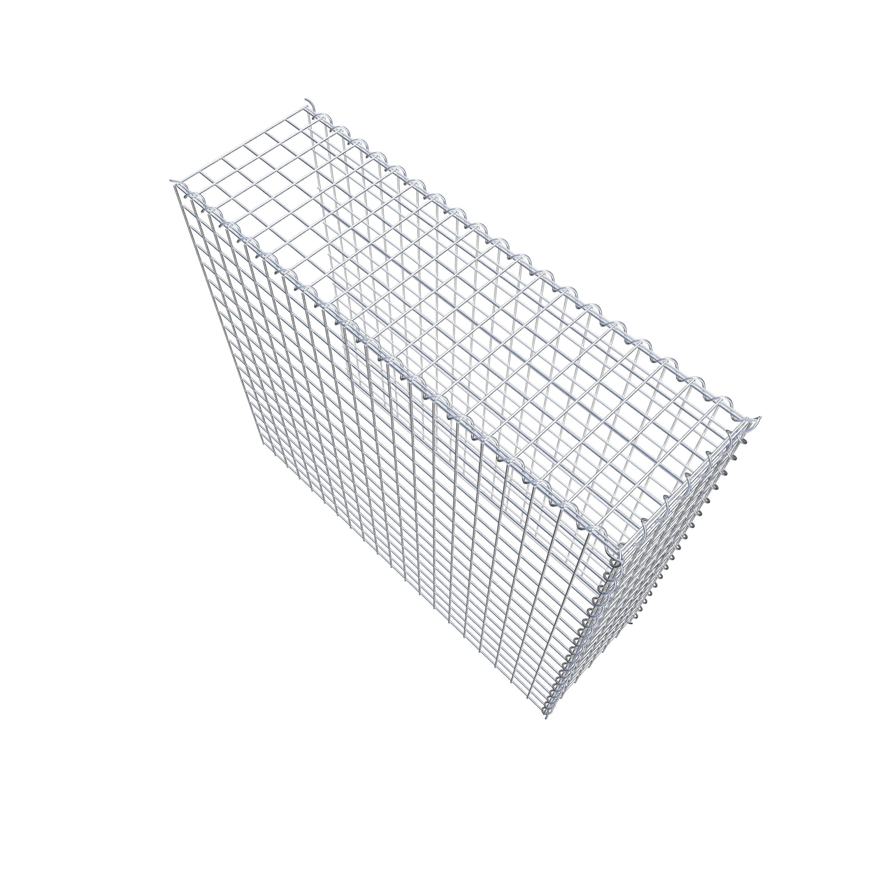 Gabion sur toile type 4 100 cm x 90 cm x 30 cm (L x H x P), maille 5 cm x 5 cm, spirale