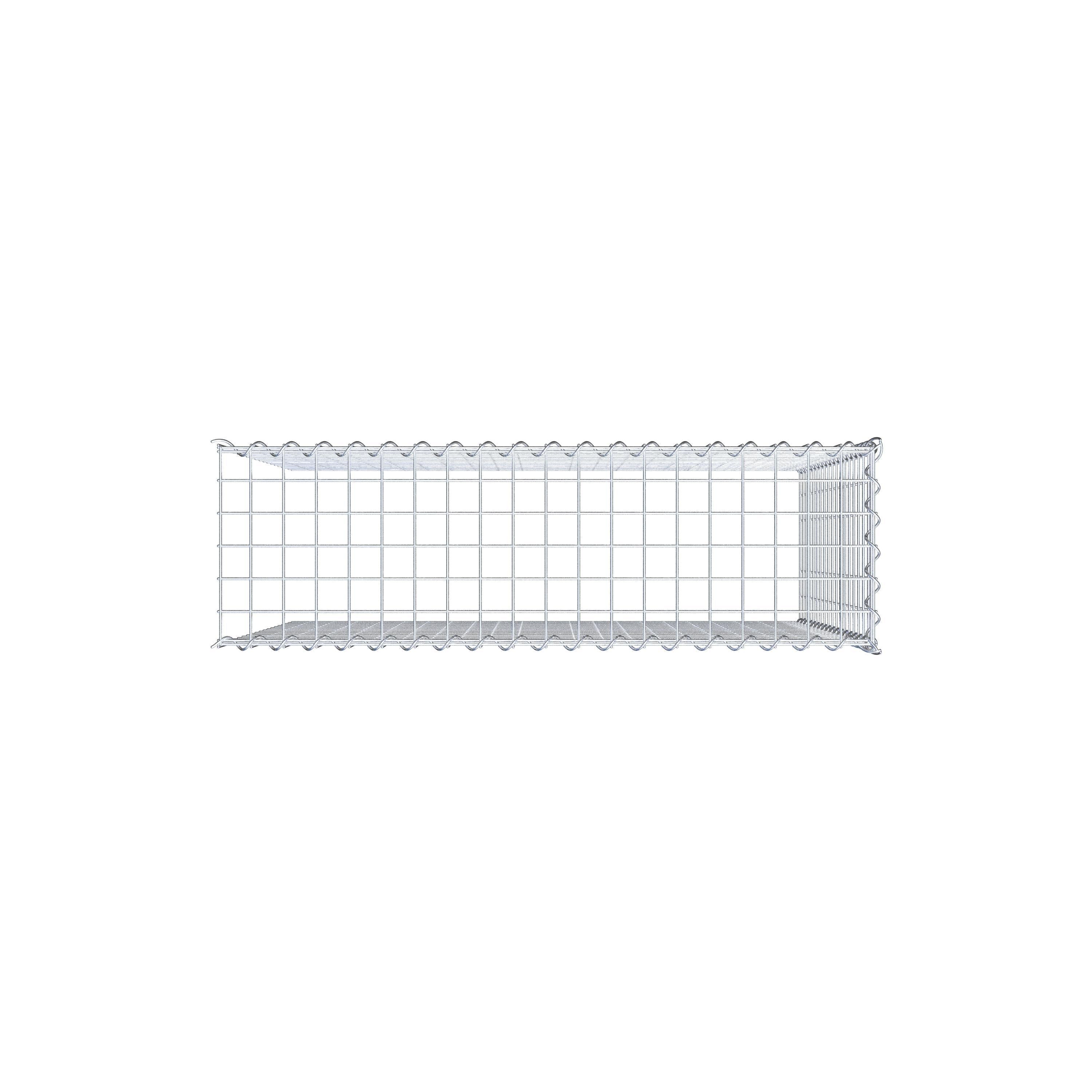 Gabion sur toile type 4 100 cm x 90 cm x 30 cm (L x H x P), maille 5 cm x 5 cm, spirale