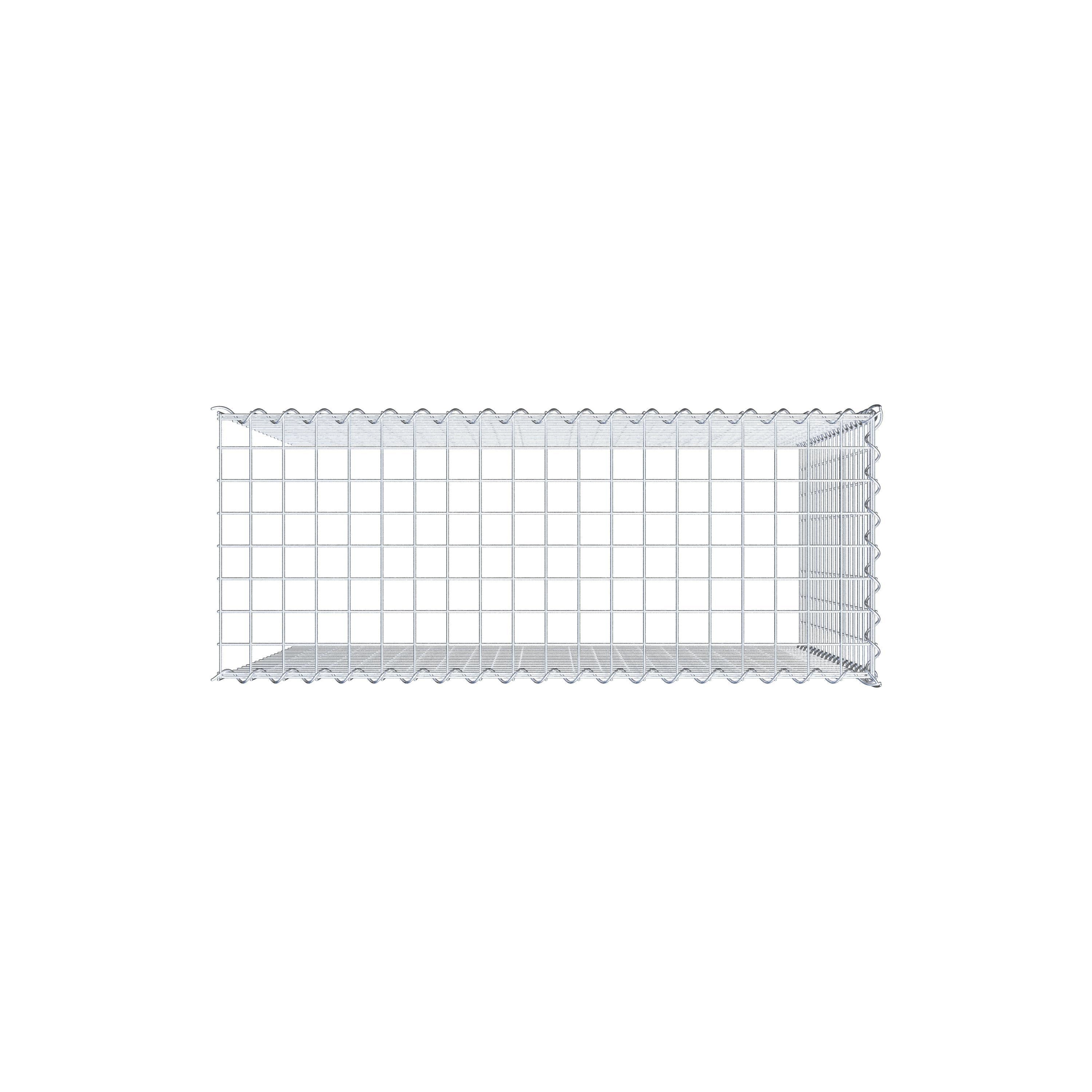 Gabion sur toile type 4 100 cm x 90 cm x 40 cm (L x H x P), maille 5 cm x 5 cm, spirale