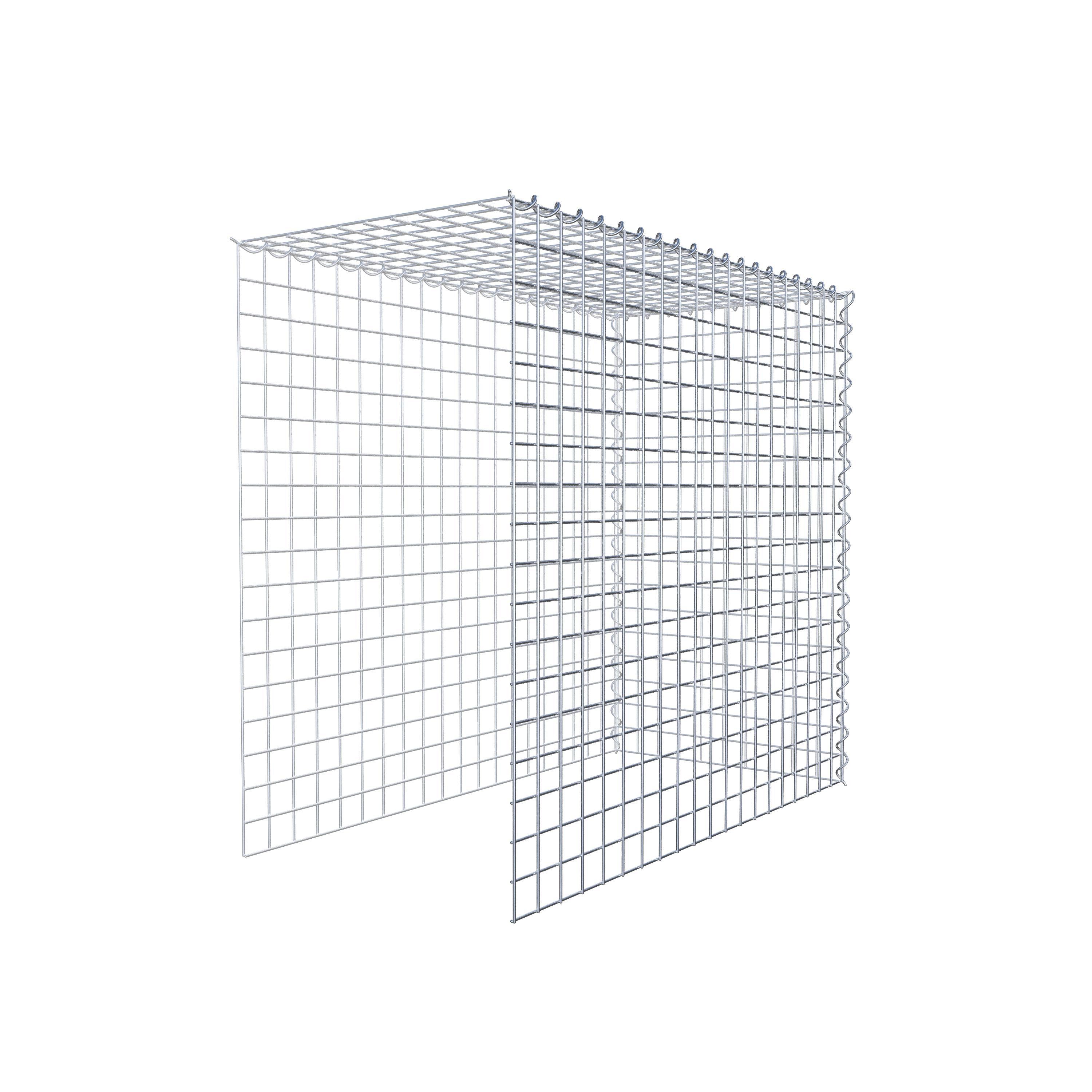 Gabion sur toile type 4 100 cm x 90 cm x 50 cm (L x H x P), maille 5 cm x 5 cm, spirale