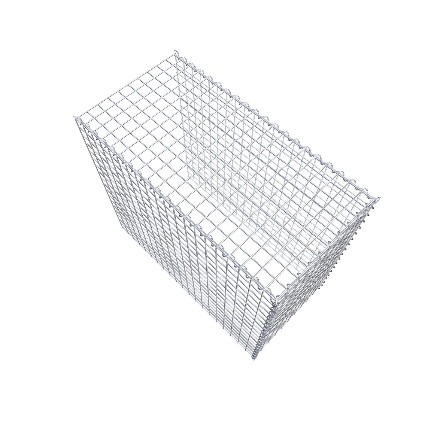 Gabion rapporté type 4 100 cm x 90 cm x 50 cm (L x H x P), mailles 5 cm x 5 cm, spirale