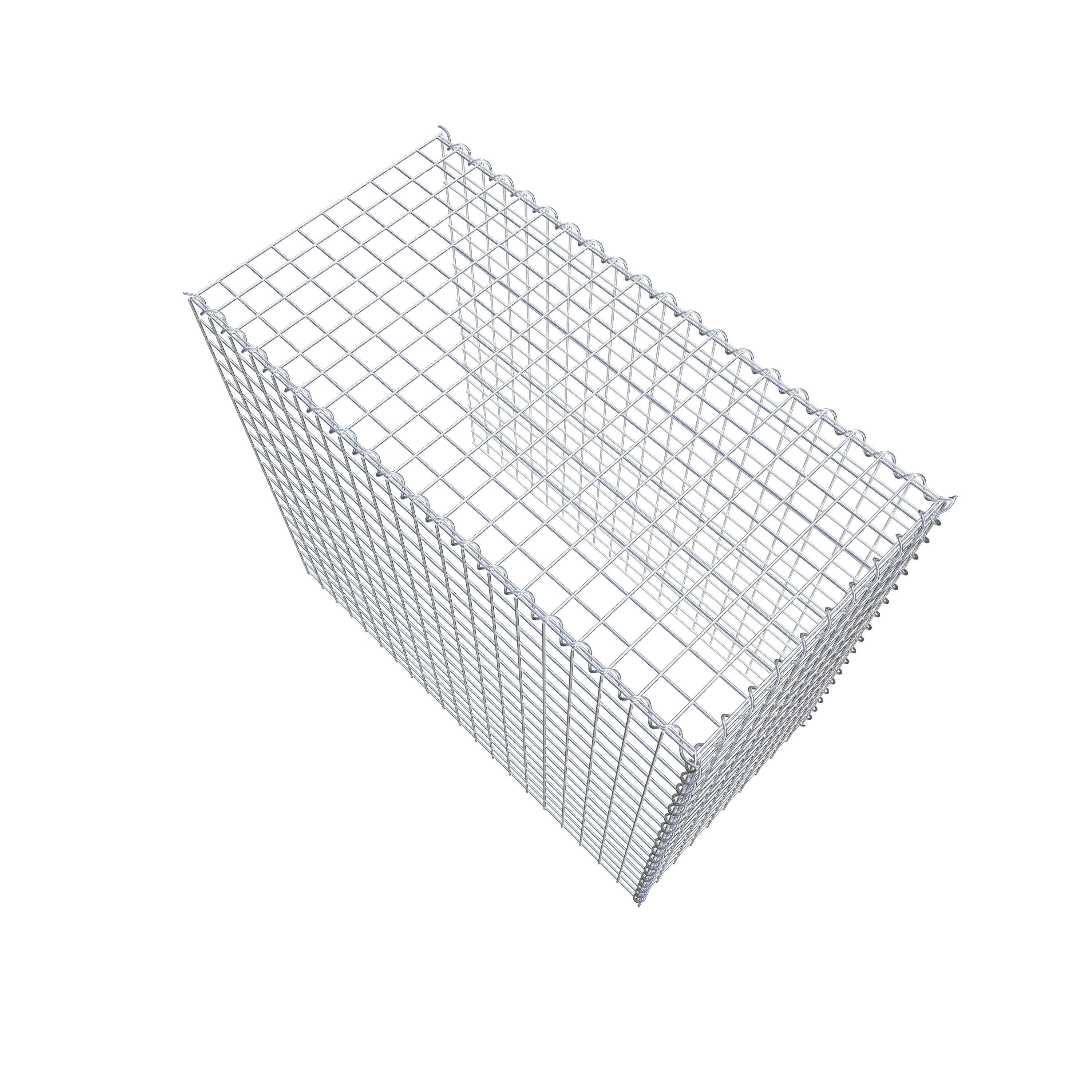 Gabion sur toile type 4 100 cm x 90 cm x 50 cm (L x H x P), maille 5 cm x 5 cm, spirale