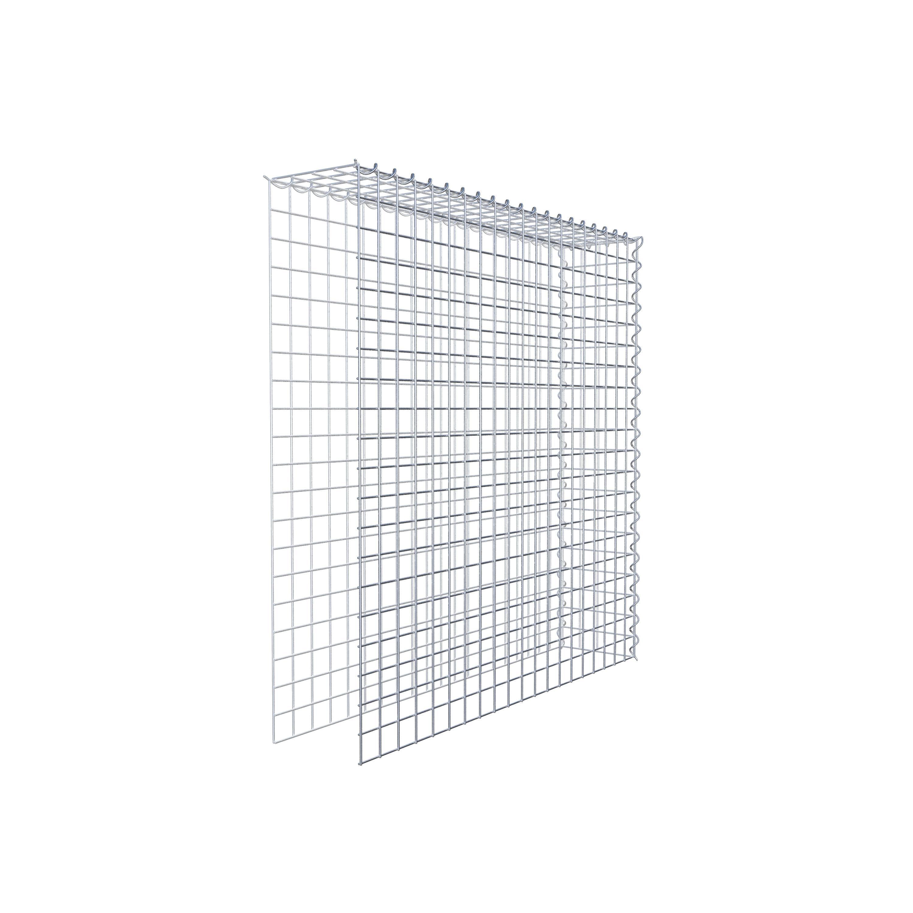 Gabion sur toile type 4 100 cm x 100 cm x 20 cm (L x H x P), maille 5 cm x 5 cm, spirale