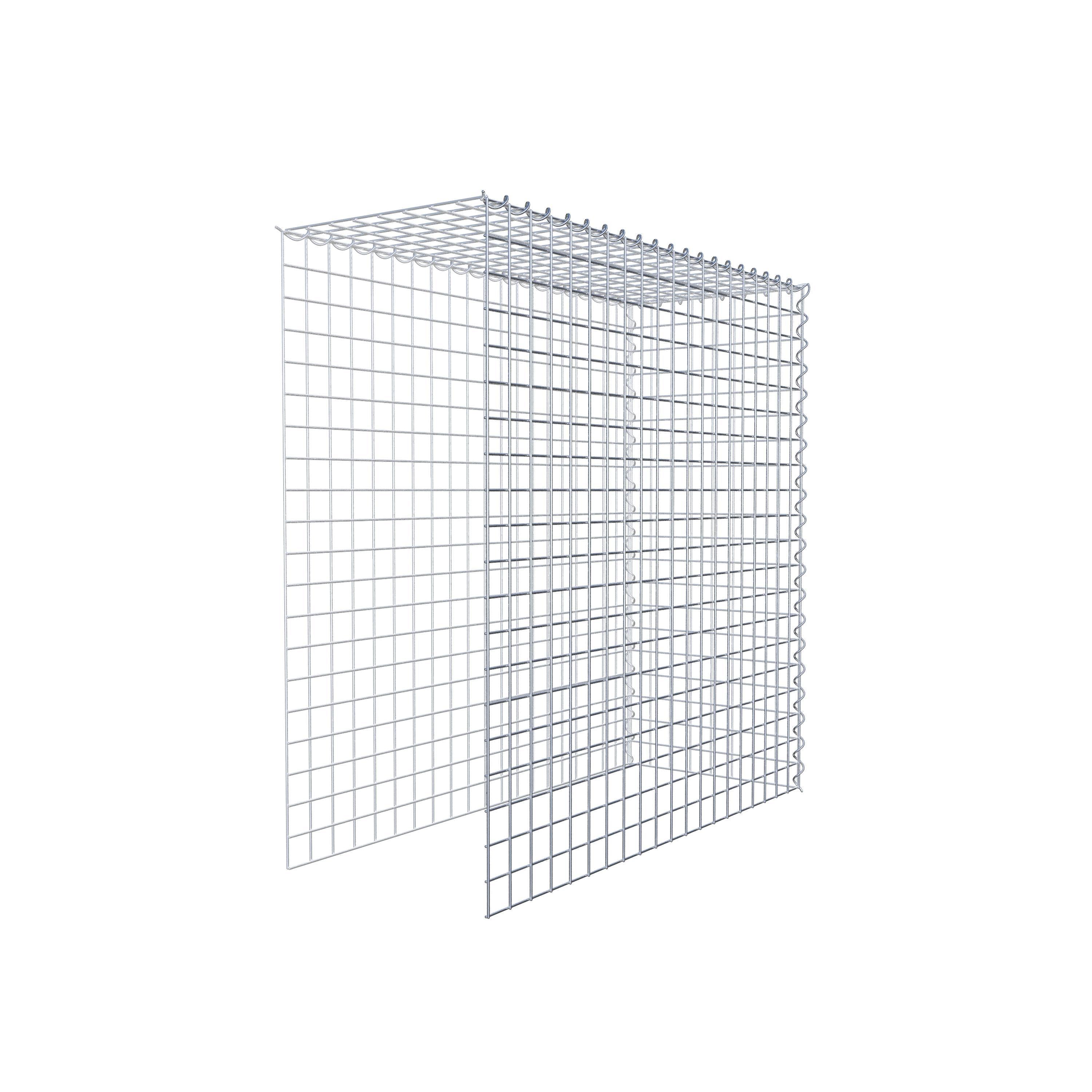 Gabion sur toile type 4 100 cm x 100 cm x 40 cm (L x H x P), maille 5 cm x 5 cm, spirale