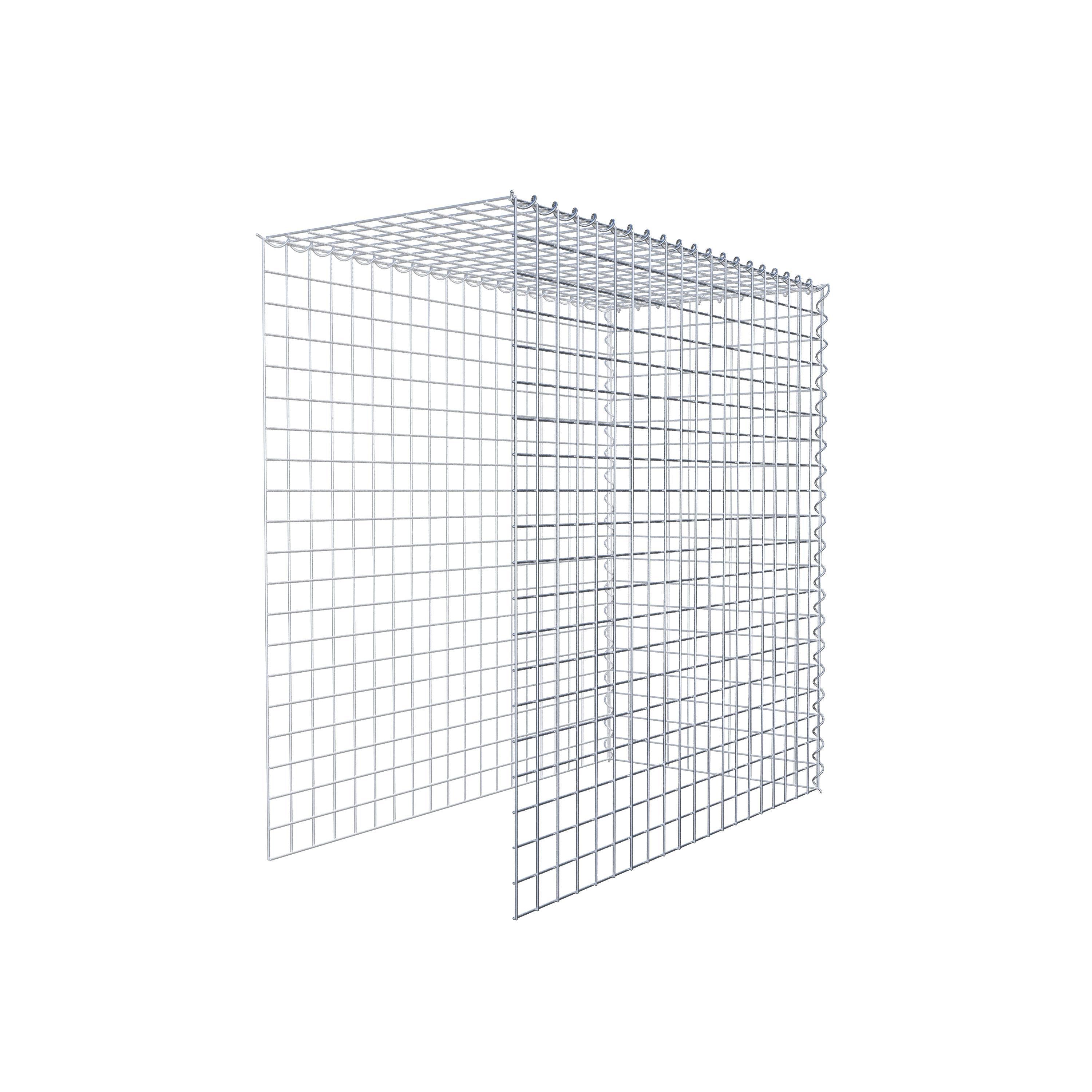 Gabion sur toile type 4 100 cm x 100 cm x 50 cm (L x H x P), maille 5 cm x 5 cm, spirale