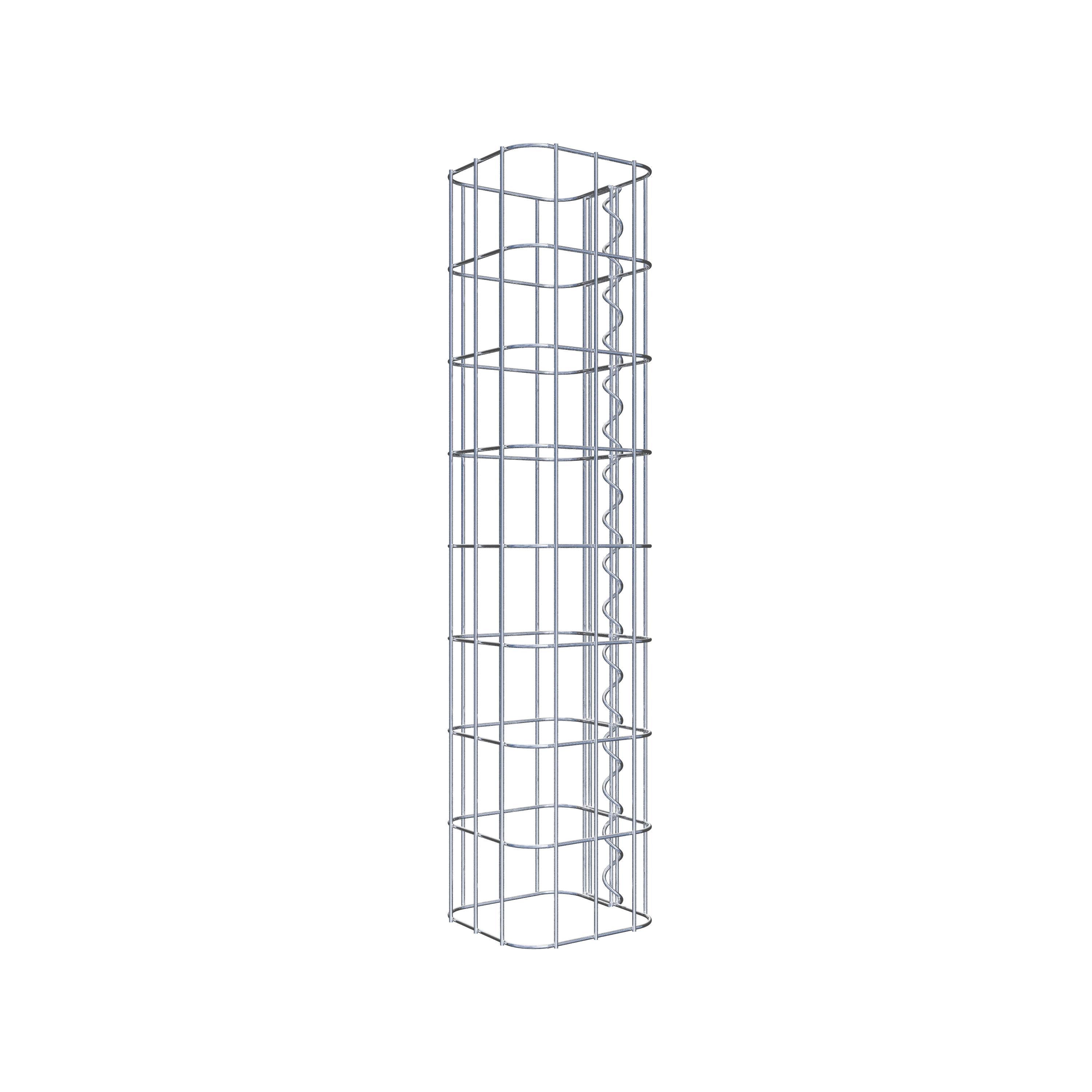 Colonne gabion carrée 17 cm x 17 cm, hauteur 80 cm, MW 5 cm x 10 cm