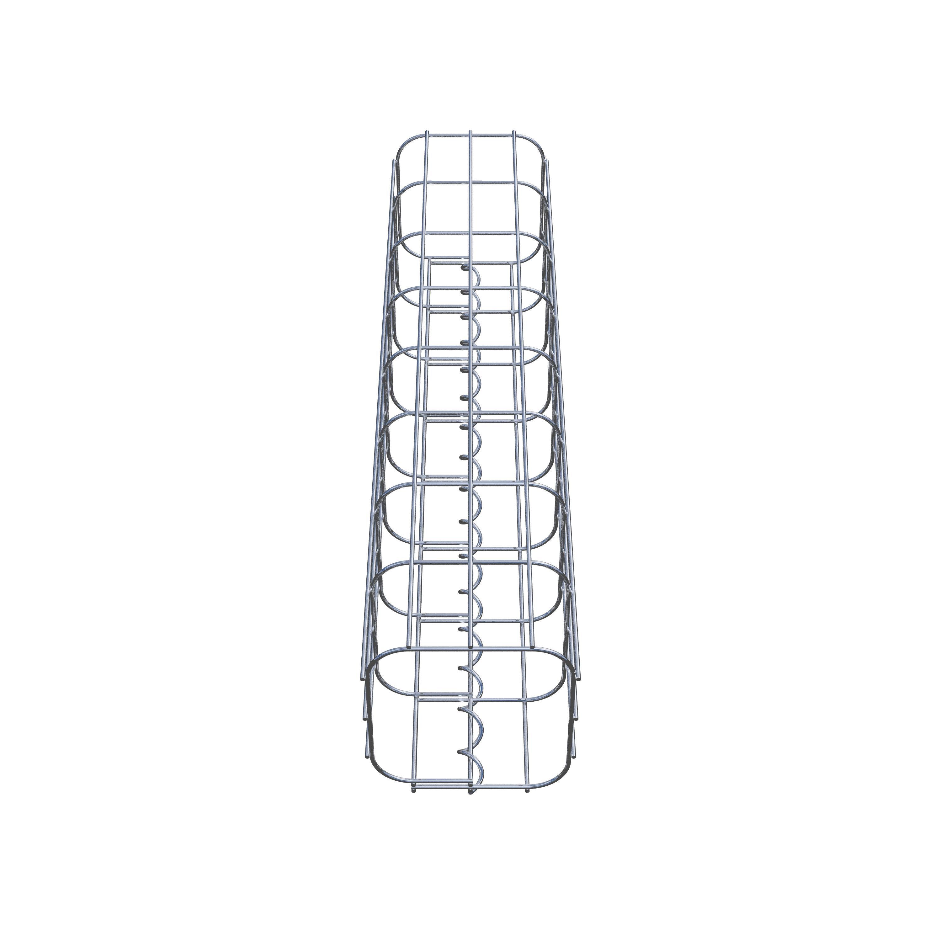 Colonne gabion carrée 17 cm x 17 cm, hauteur 80 cm, MW 5 cm x 10 cm