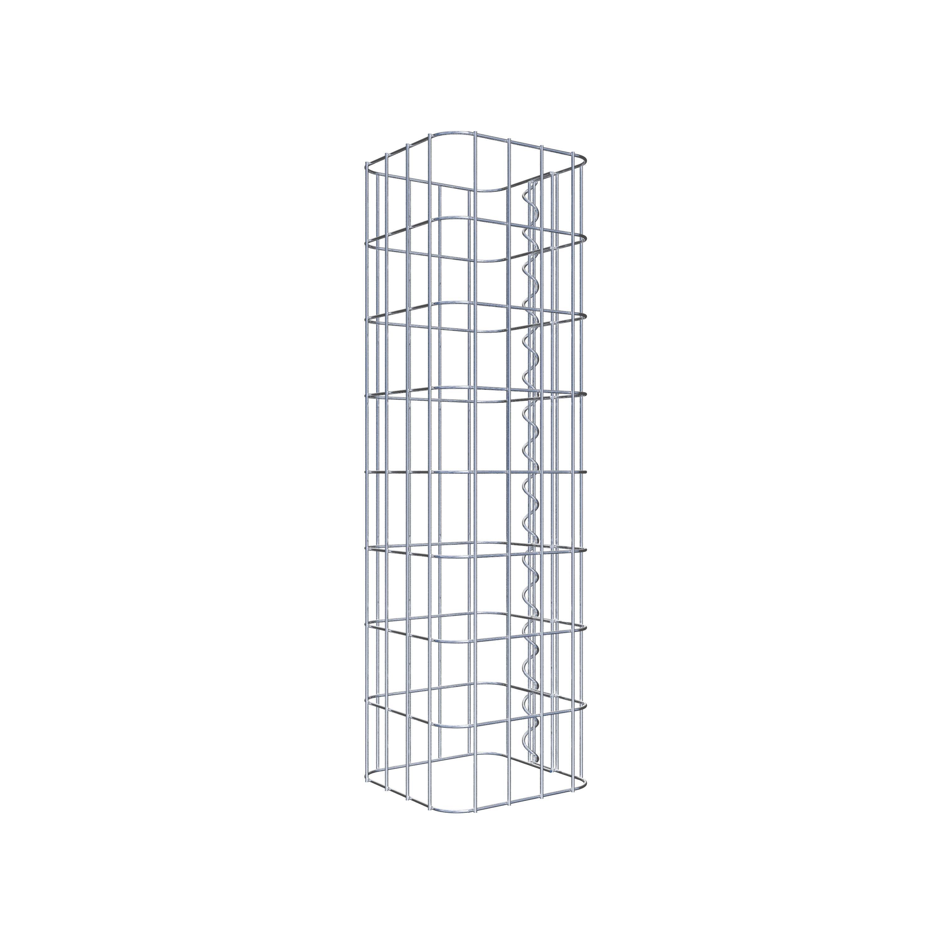 Colonne gabion carrée 22 cm x 22 cm, hauteur 80 cm, MW 5 cm x 10 cm